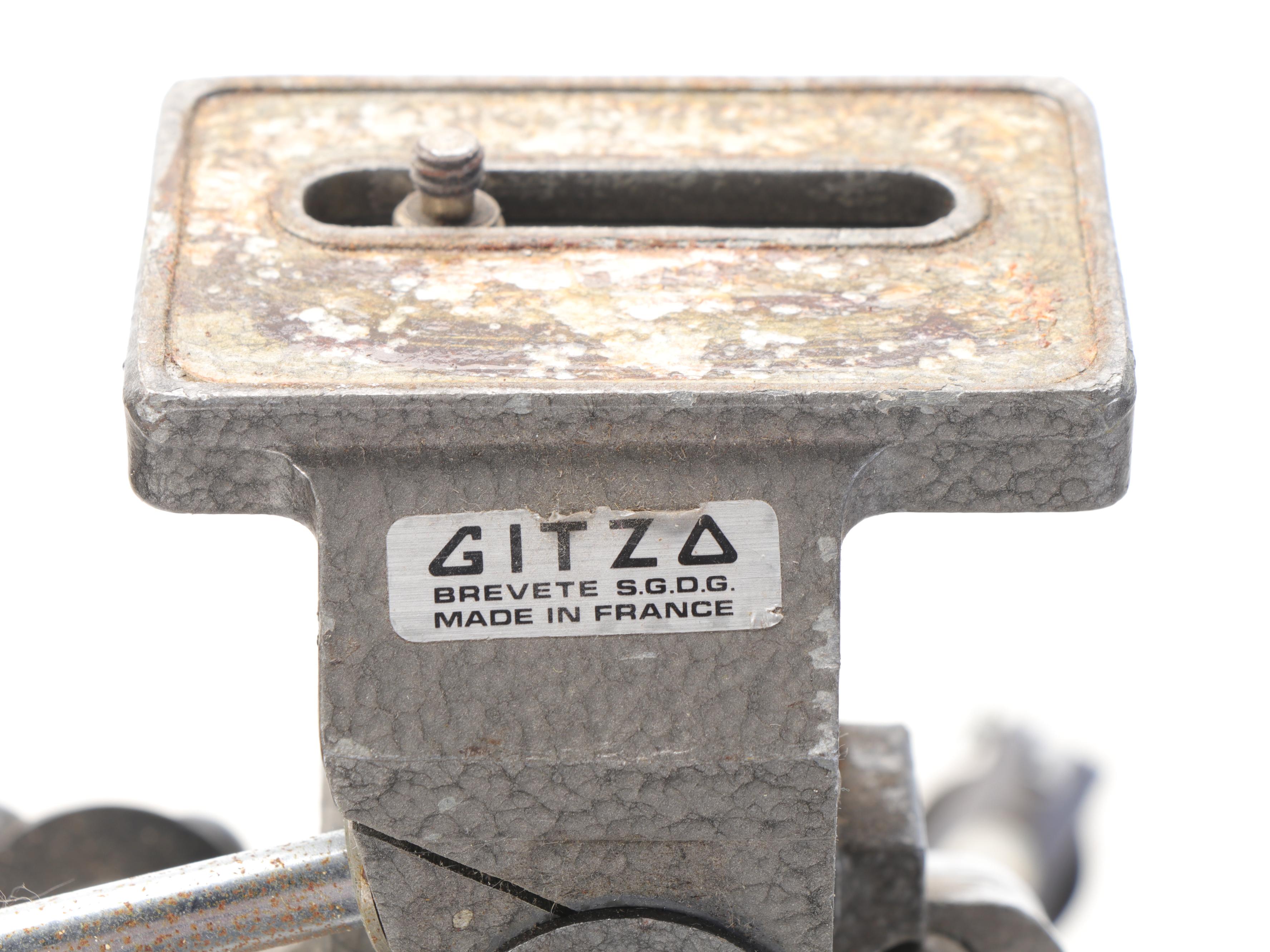 Gitzo Brevete S.G.D.G French  Compact Tripod with Leather Gitzo Case