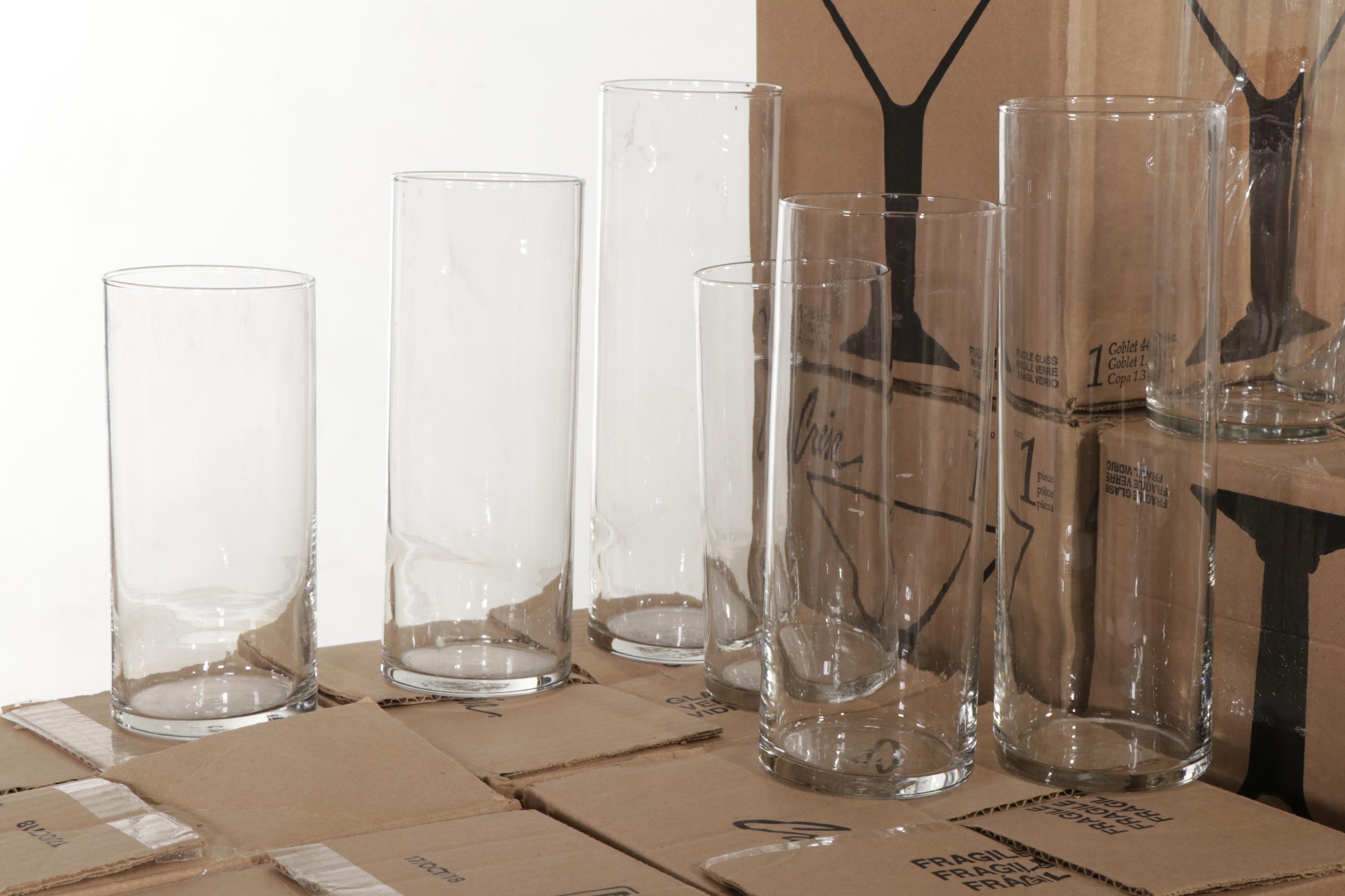 Libbey Bubble Ball Vases, Crisa Large Martini Glasses and More Event Table Decor