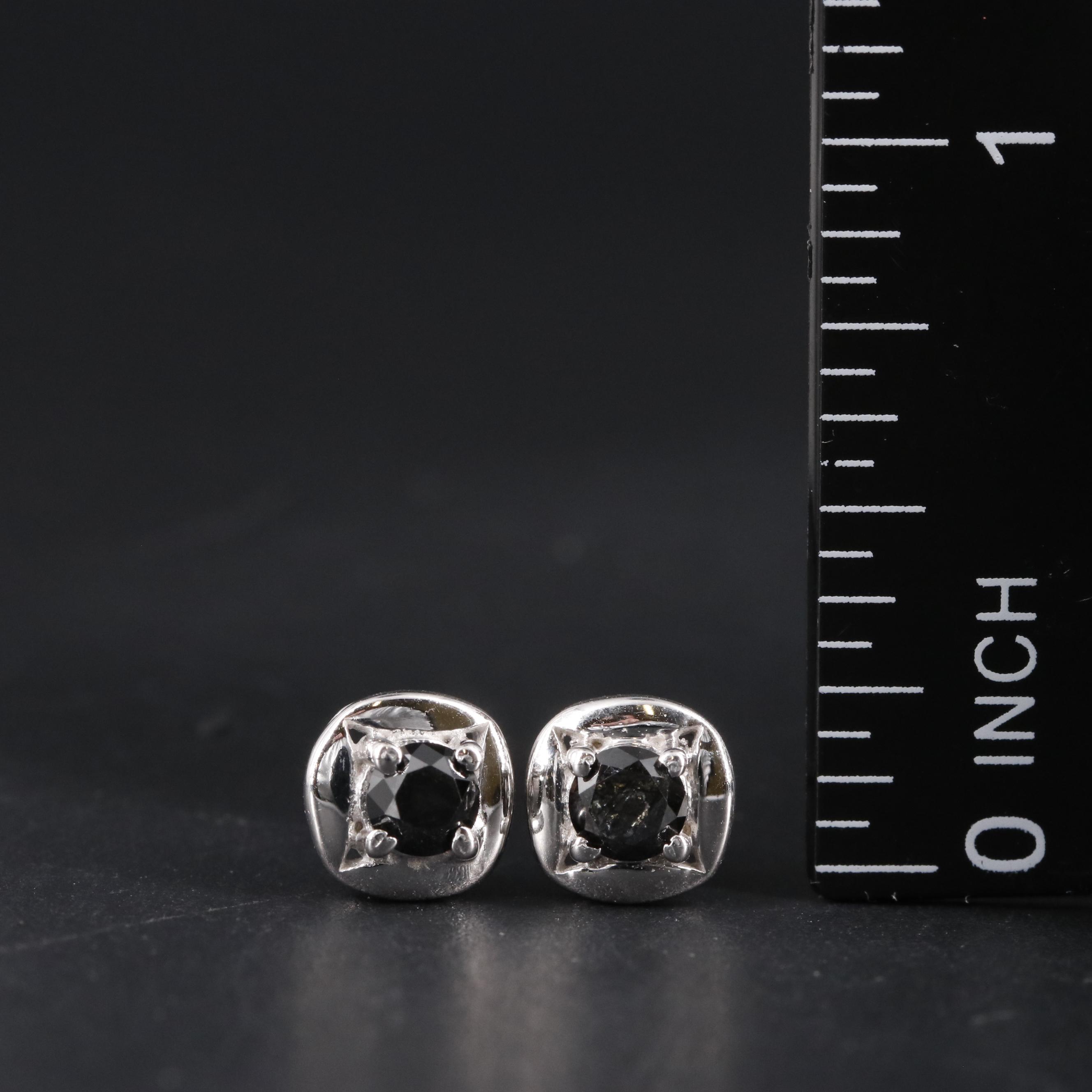 Sterling Gemstone Stud Earrings