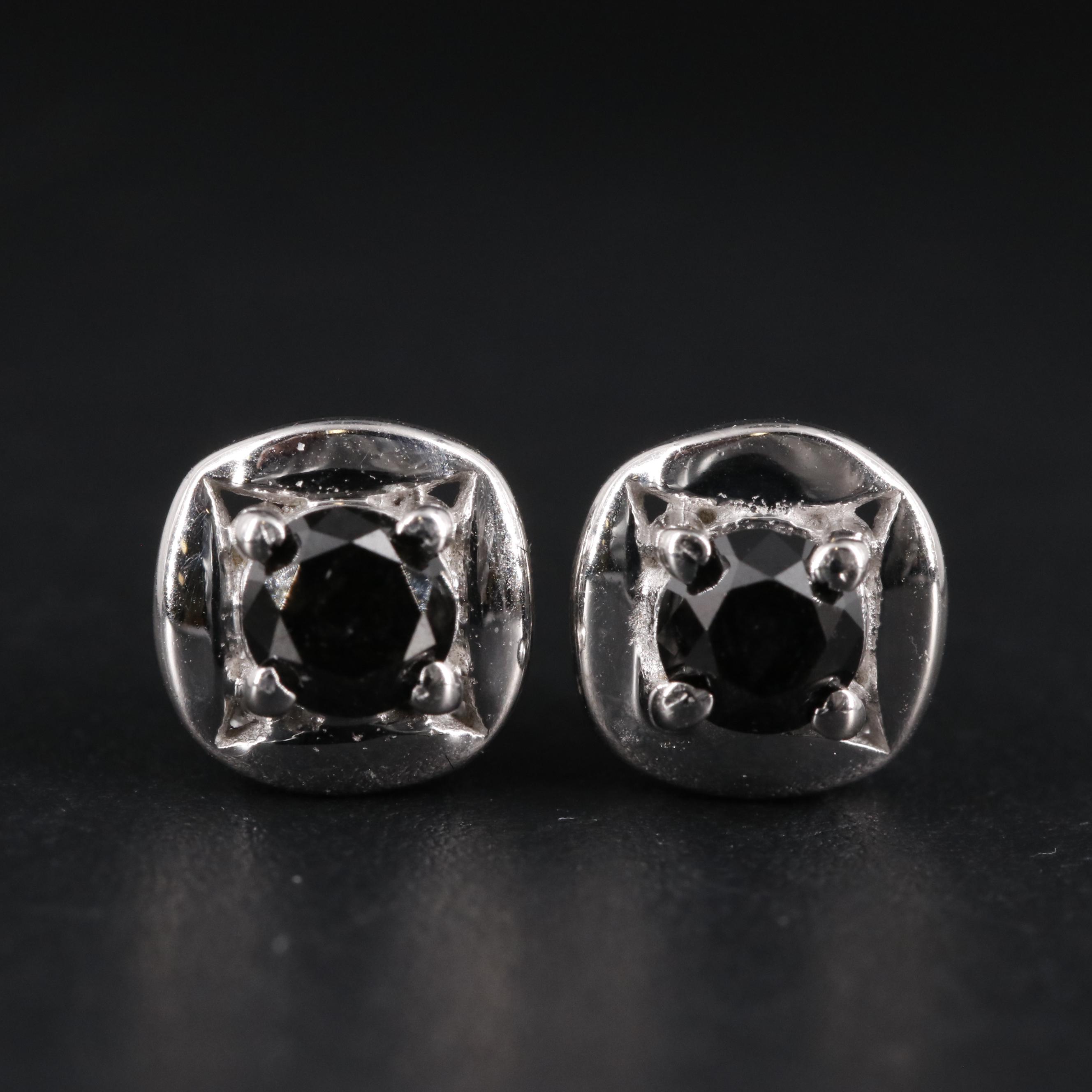 Sterling Gemstone Stud Earrings