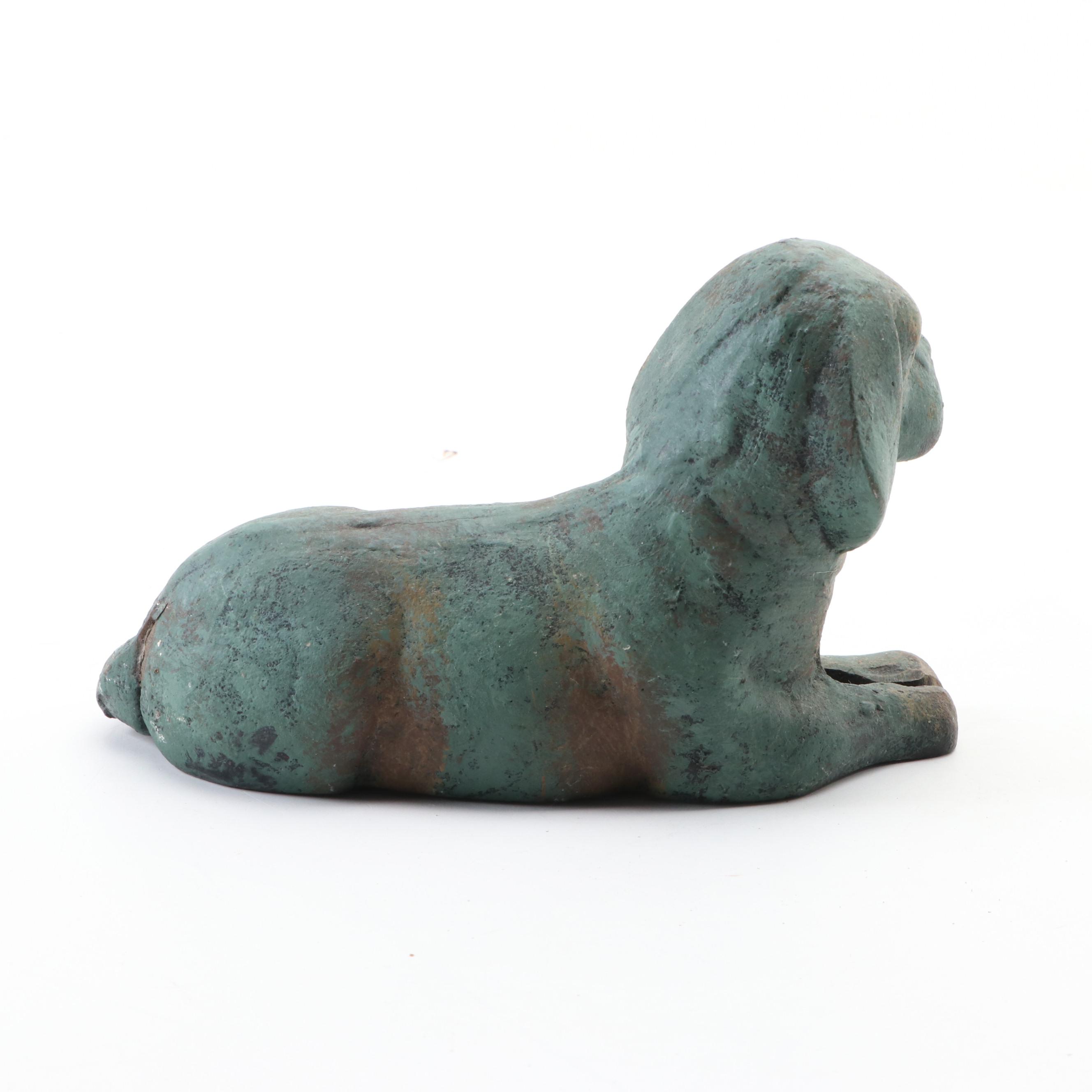 Cast Iron Dog Figurine