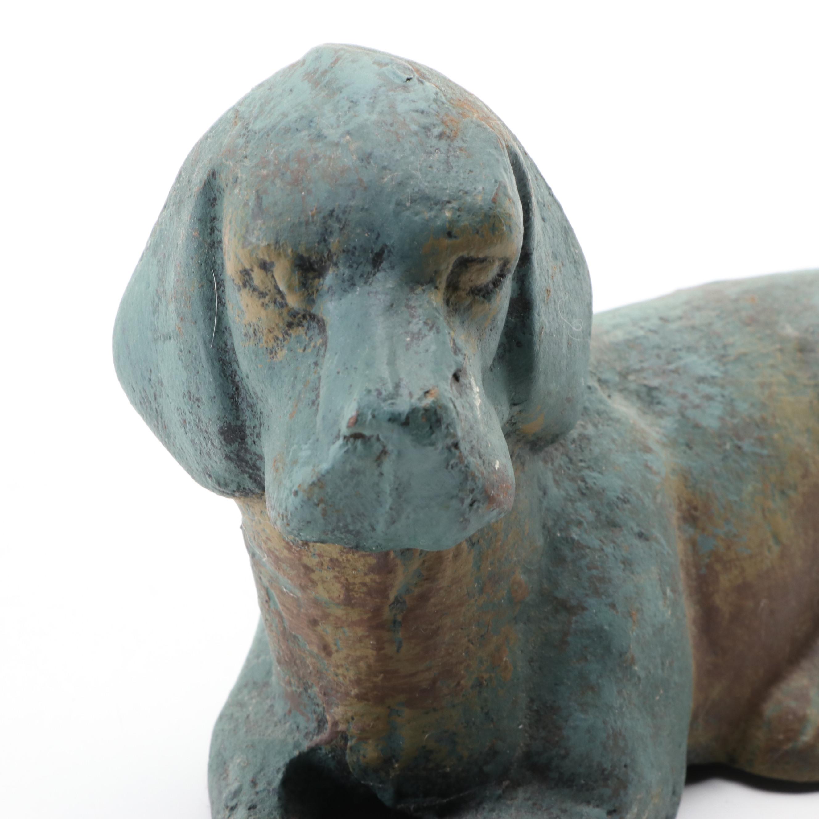 Cast Iron Dog Figurine