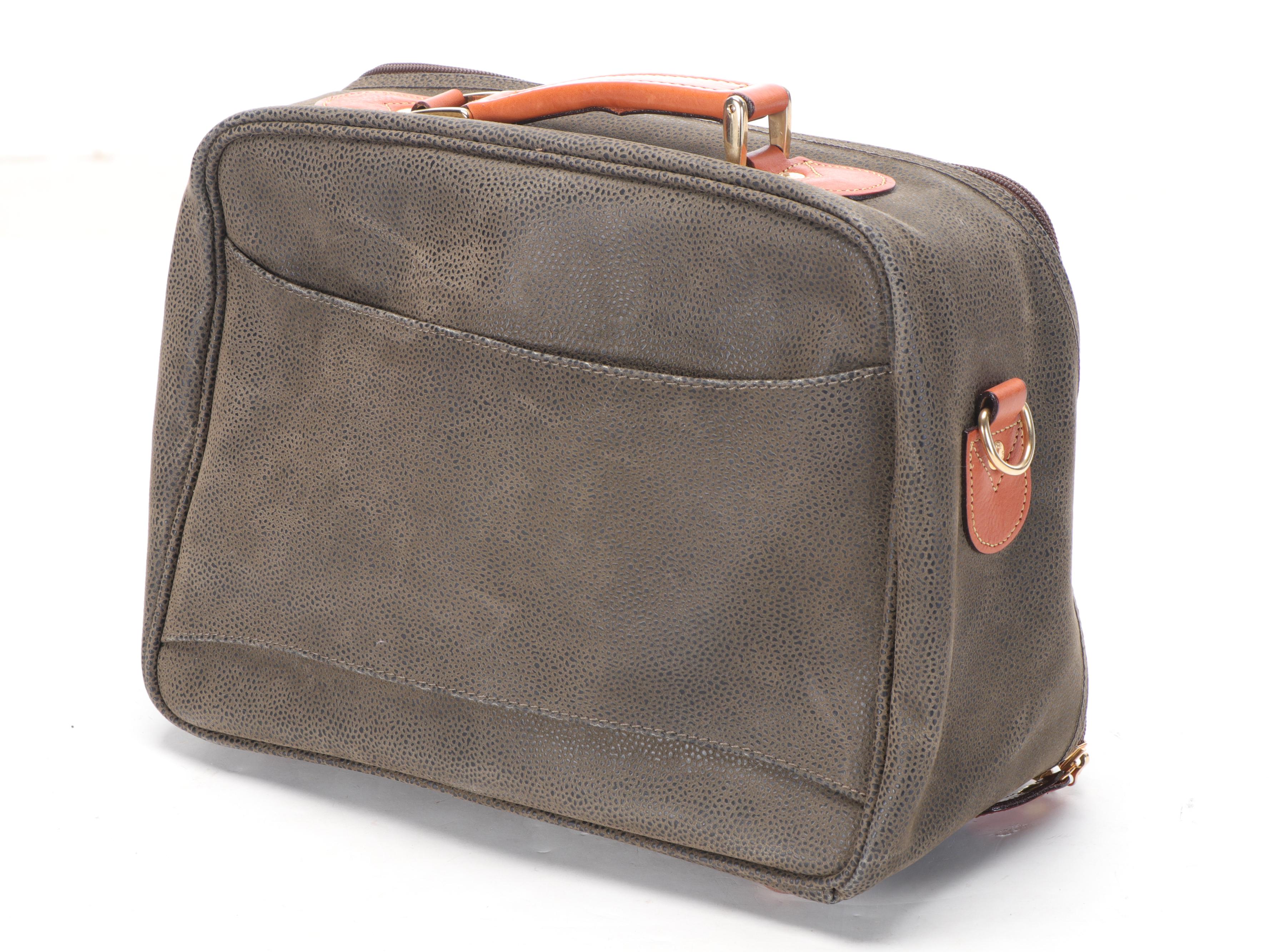 Bric's Life Collection Luggage in Sueded Coated Canvas and Leather