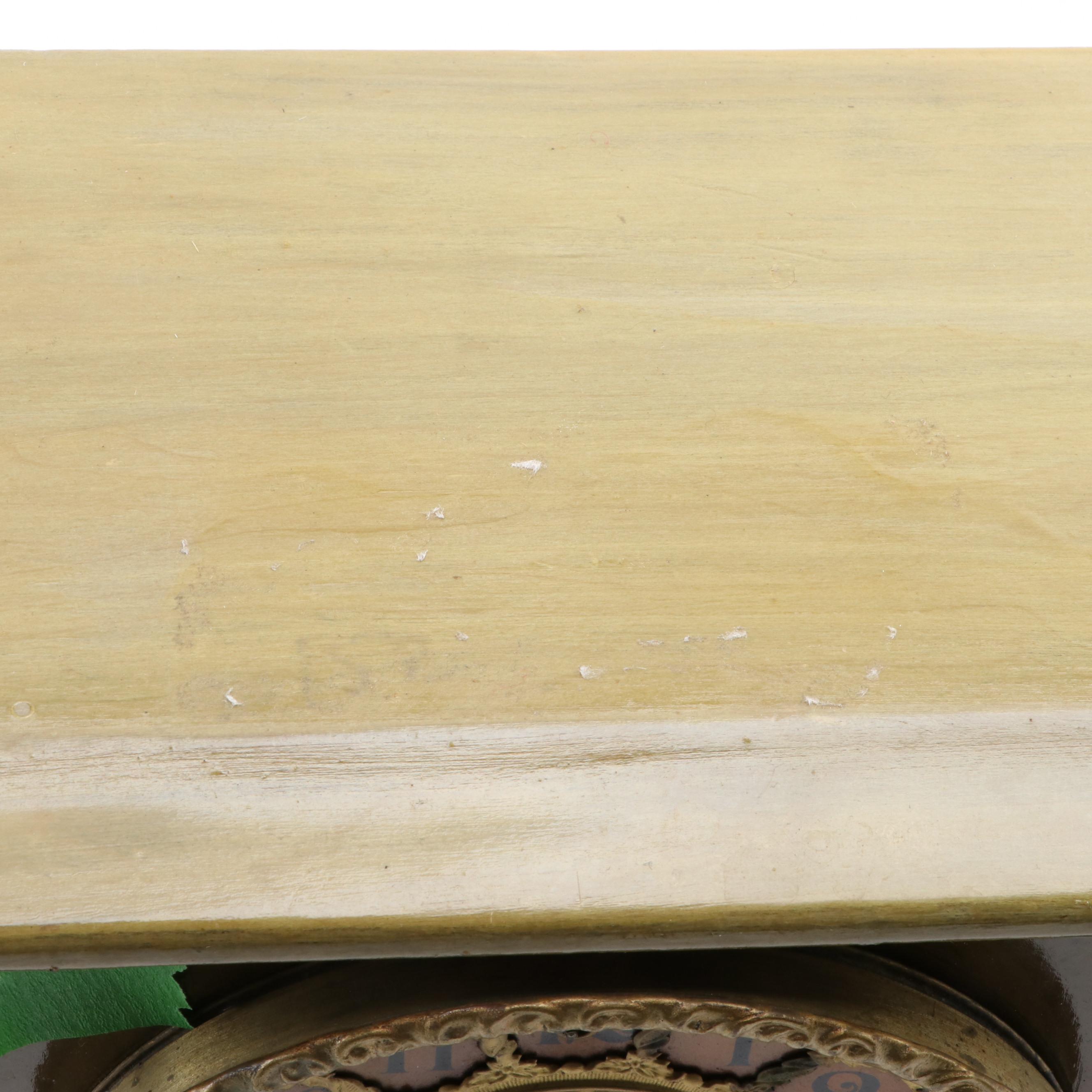 William L. Gilbert Lion's Head Gilt Wood Mantel Clock, 1903