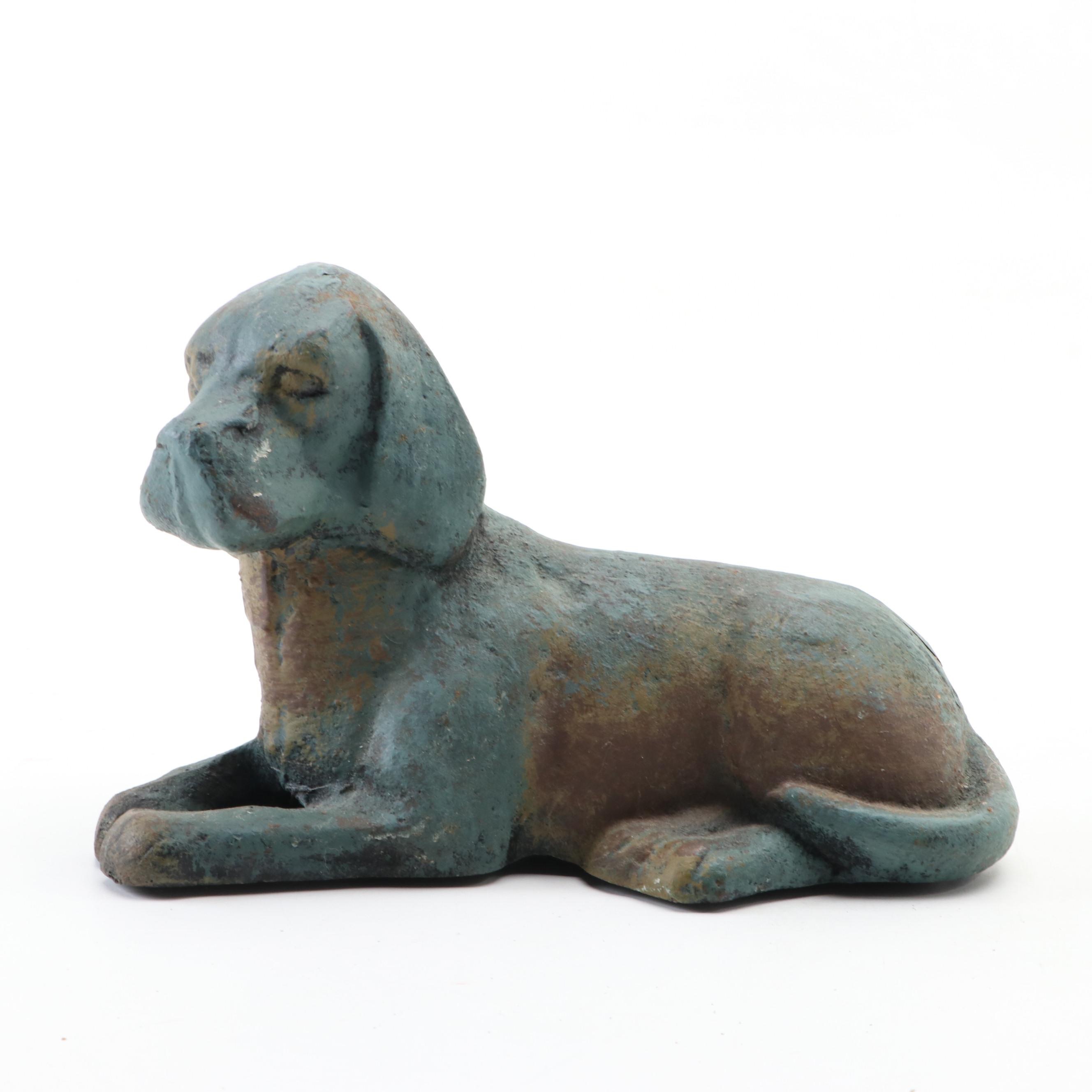 Cast Iron Dog Figurine