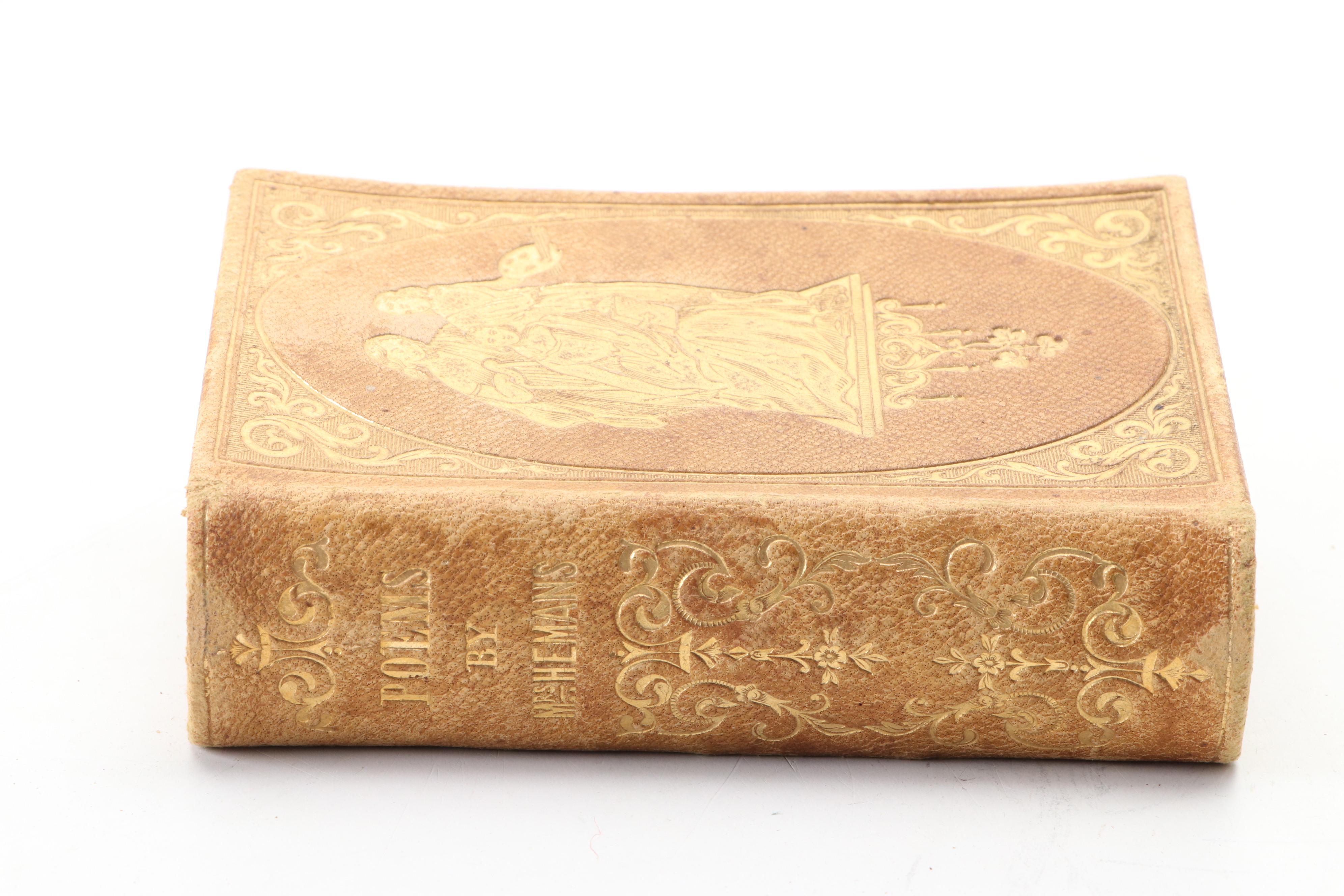 "Poems by Felicia Hemans" by H.T. Tuckerman with French Engraving Books