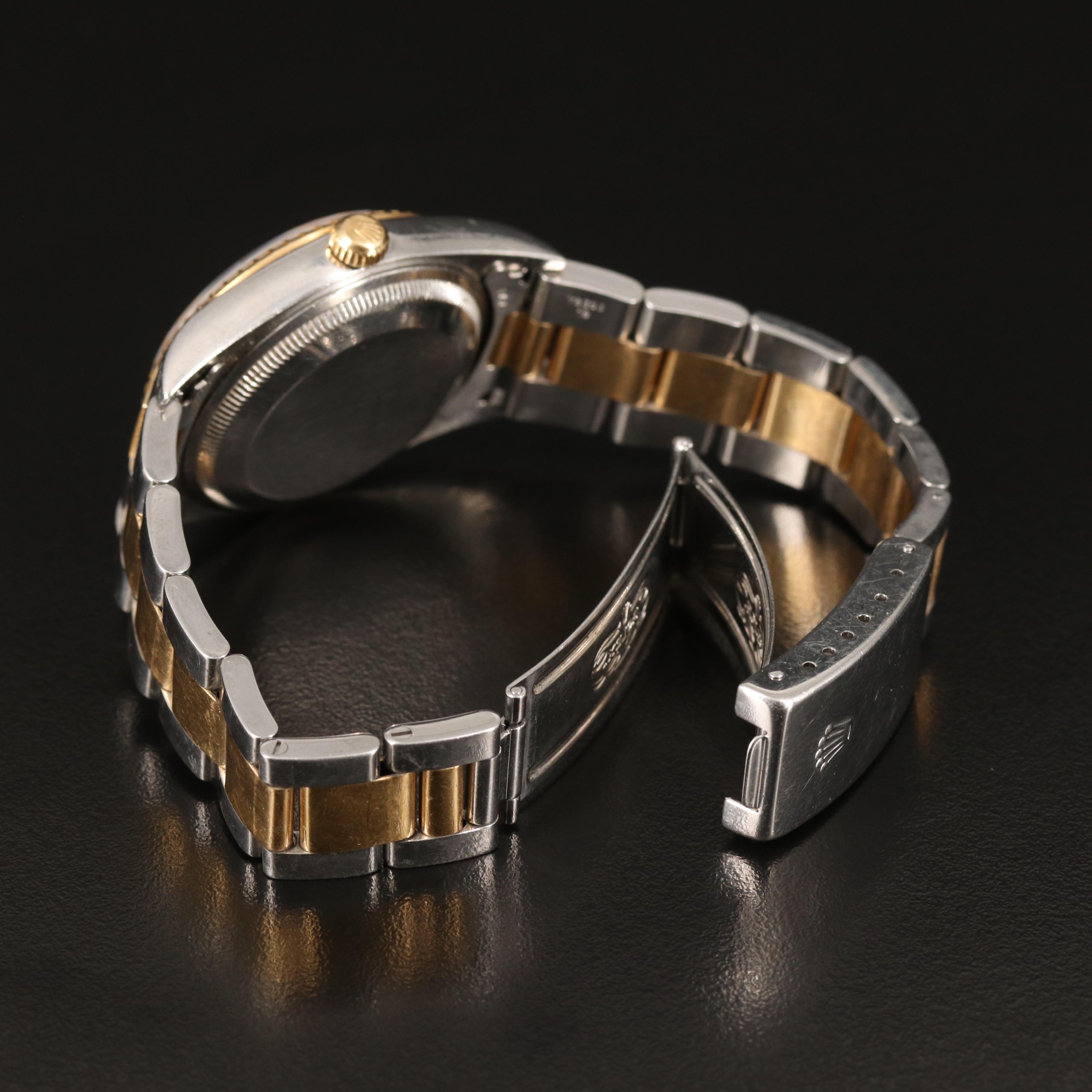 1999 Rolex Oyster Perpetual Date 18K and Stainless Steel Watch