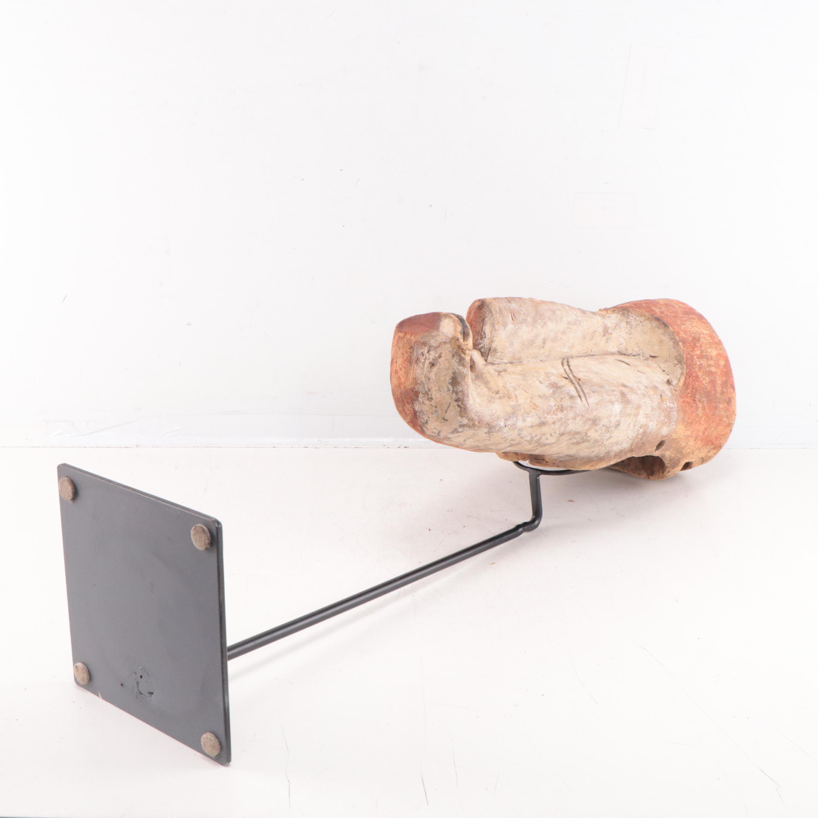 Fang Style Carved Wooden Mask, Central Africa