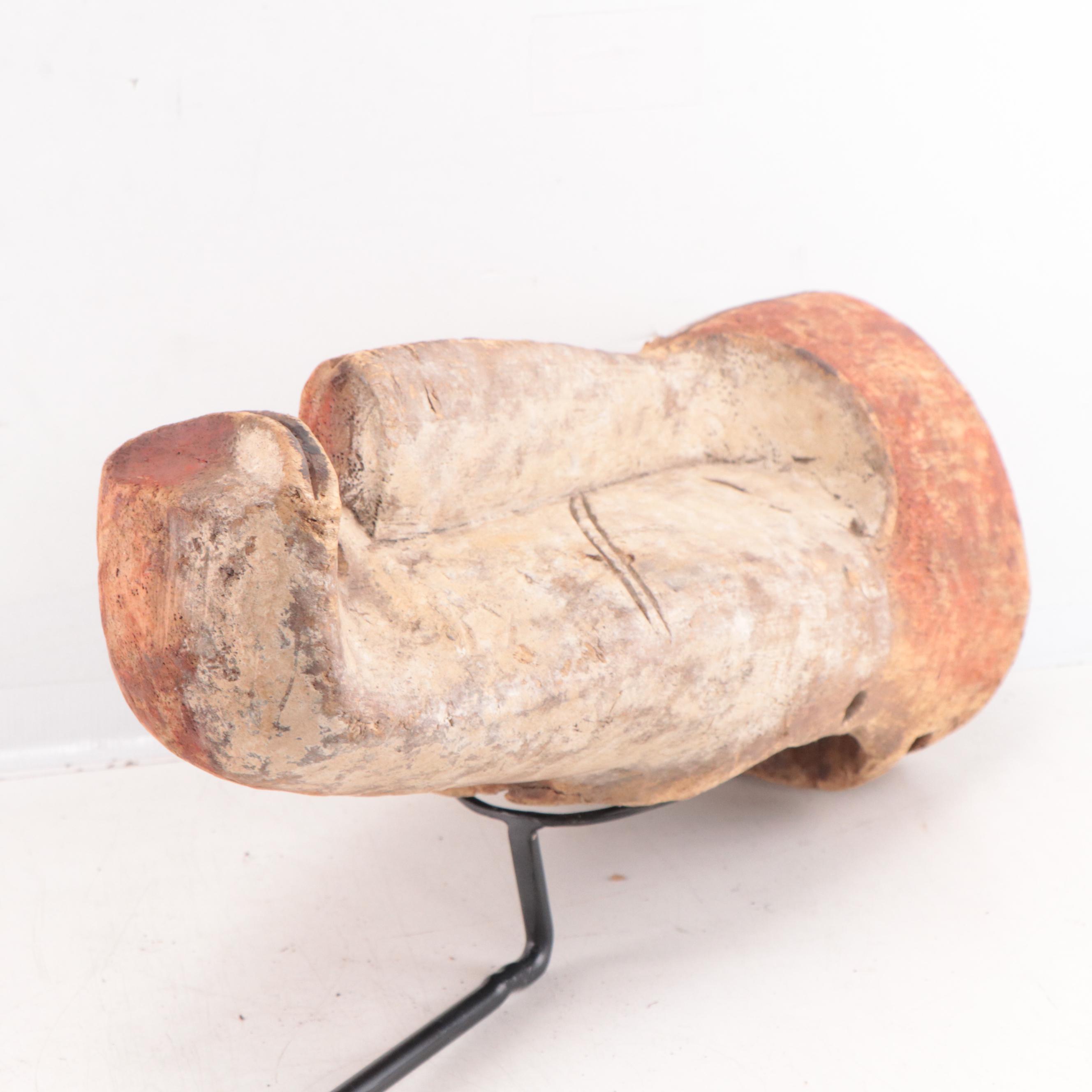 Fang Style Carved Wooden Mask, Central Africa