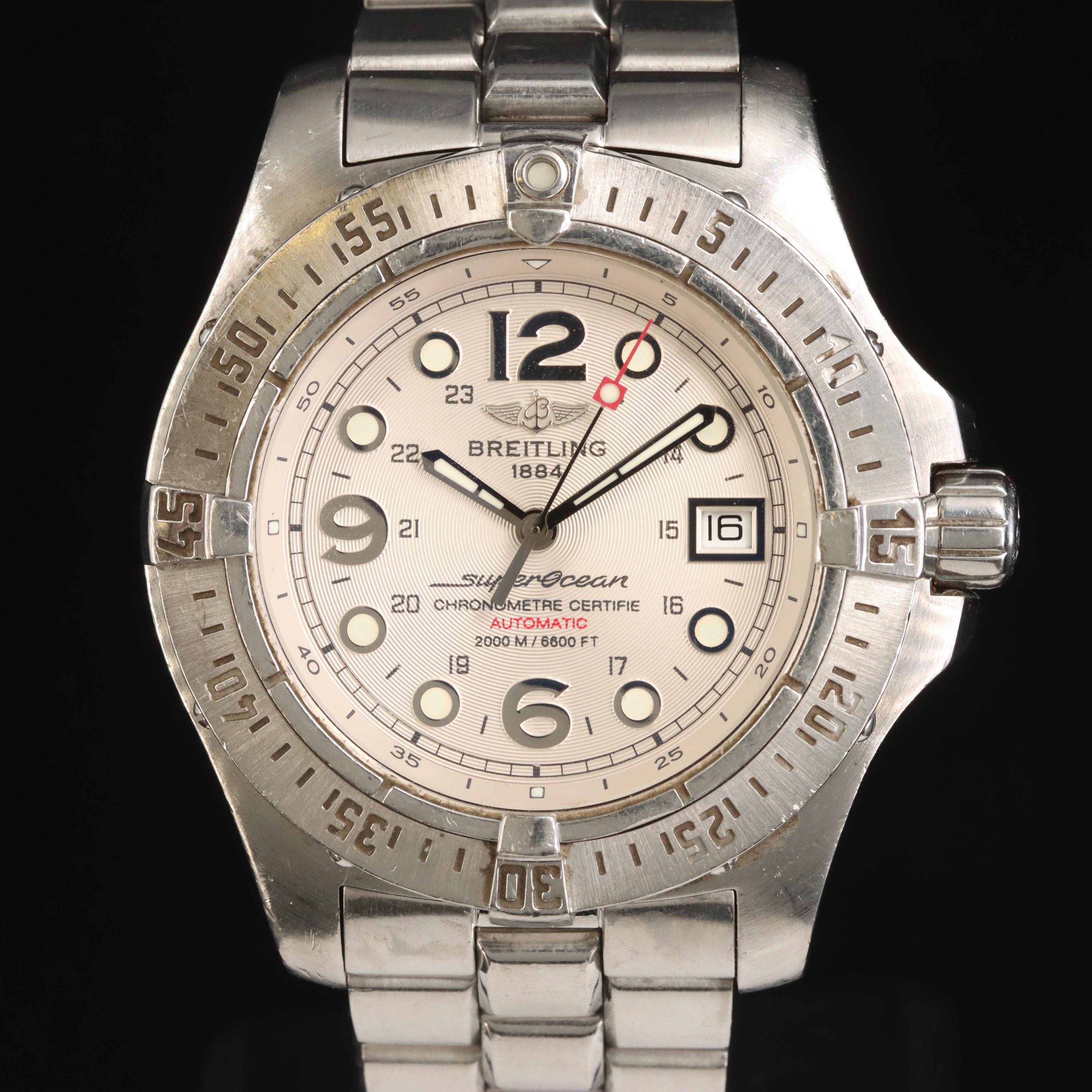 Breitling Superocean Steel Fish Automatic Watch