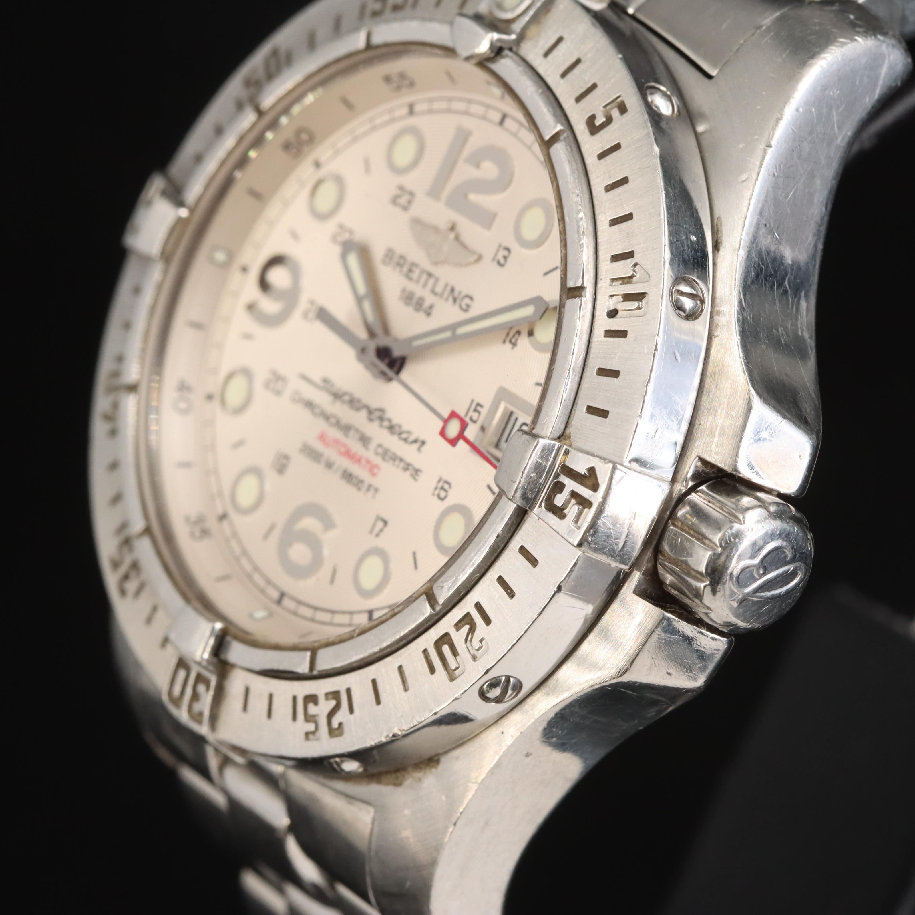 Breitling Superocean Steel Fish Automatic Watch