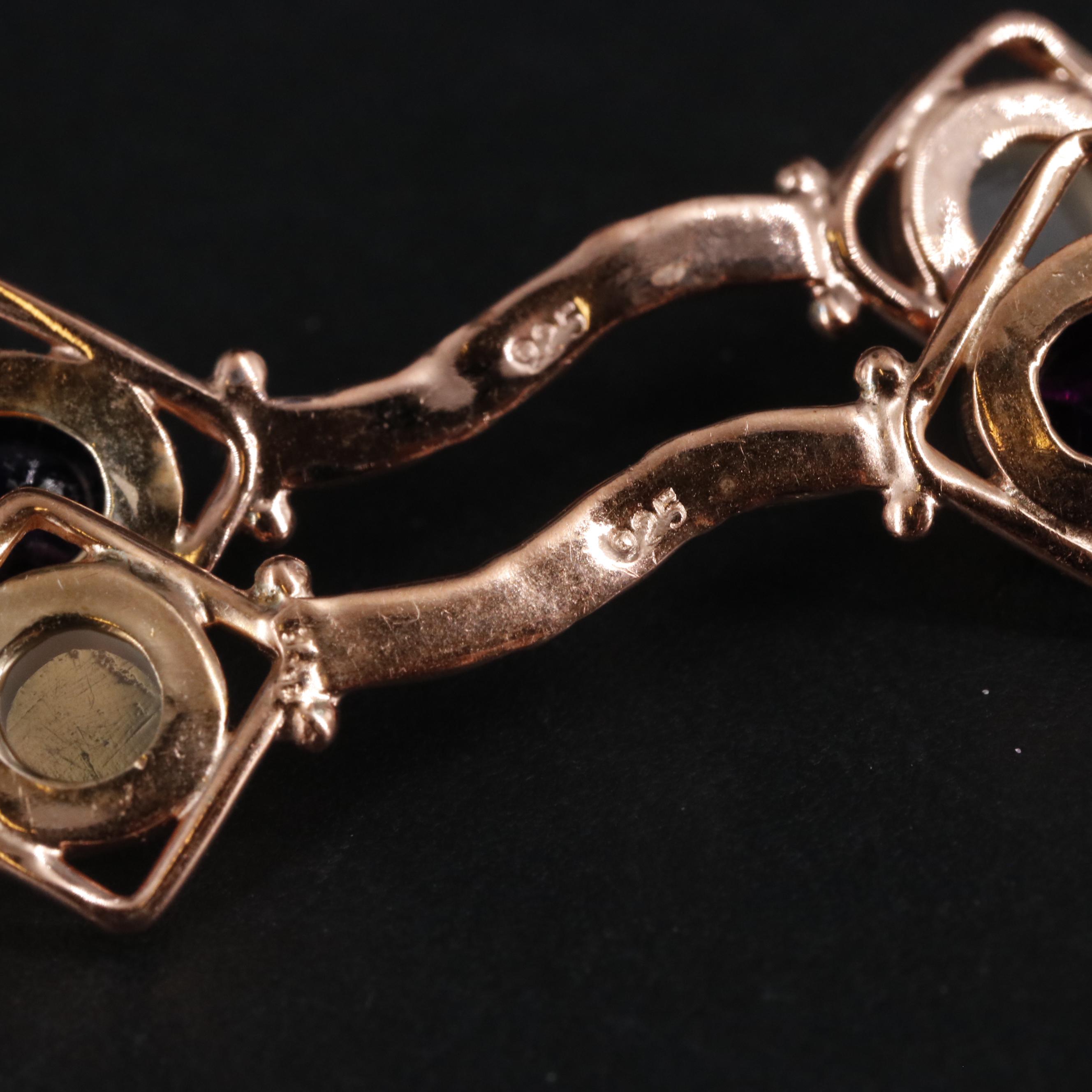 Sterling Gemstone Dangle Earrings