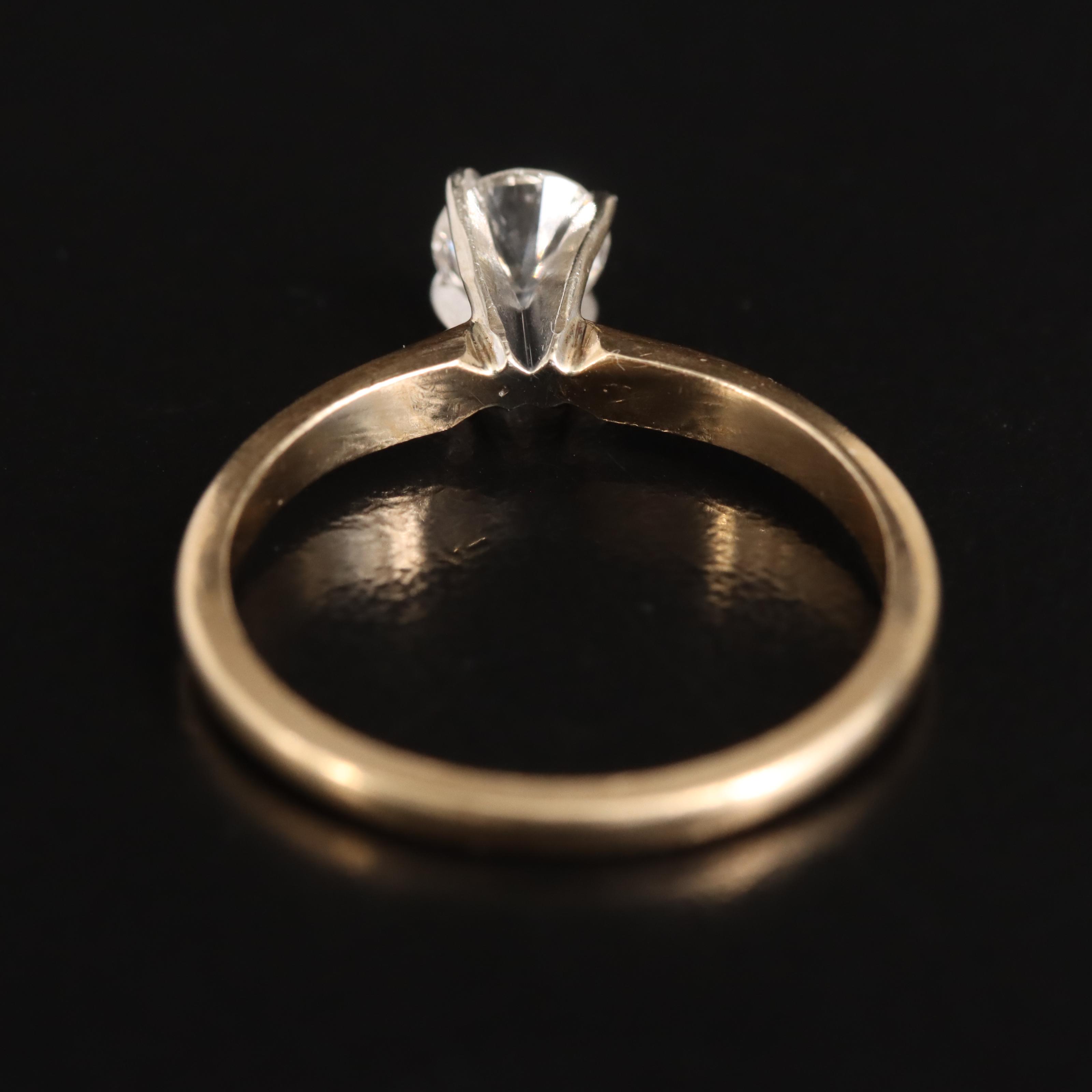 14K 0.39 CTW Diamond Solitaire Ring