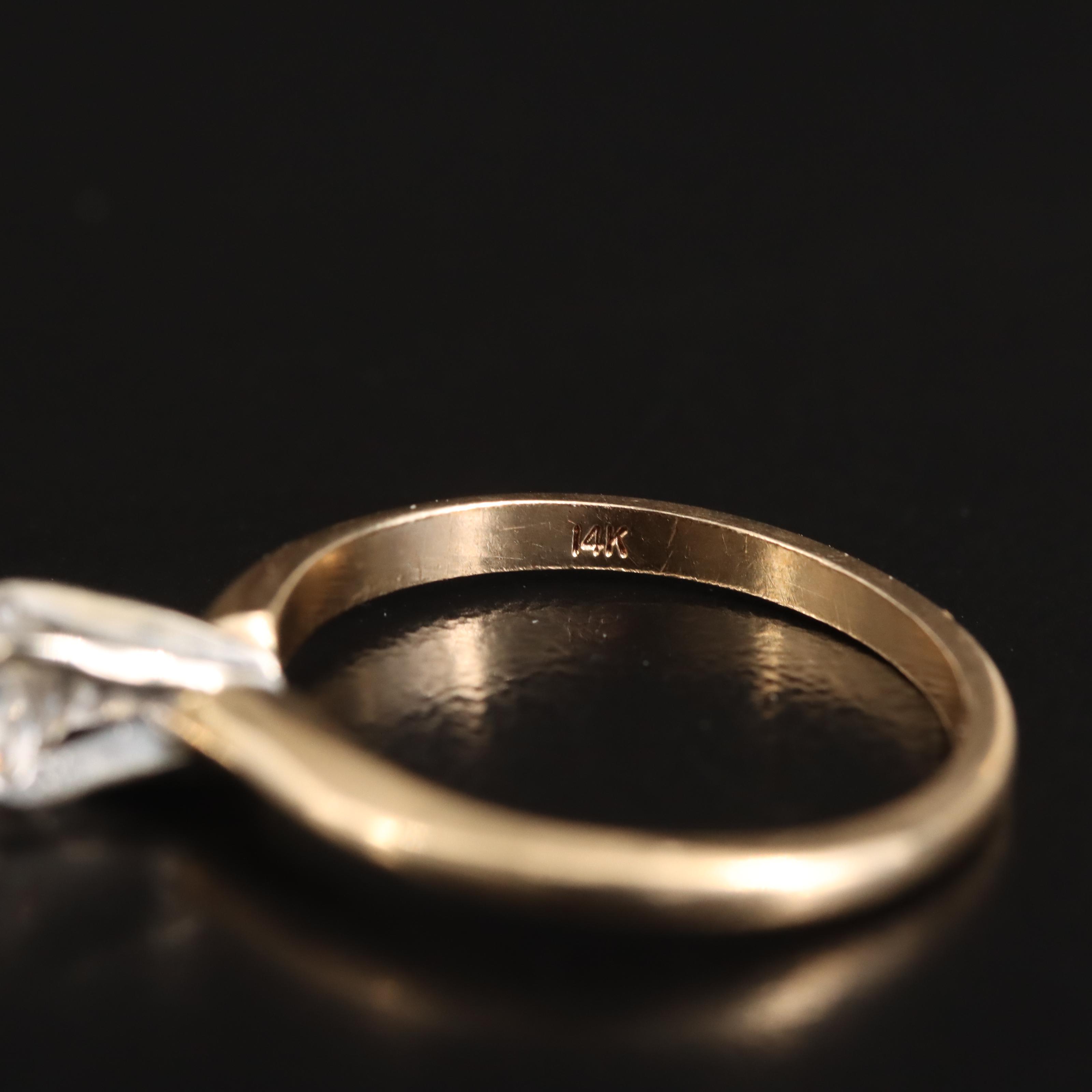 14K 0.39 CTW Diamond Solitaire Ring