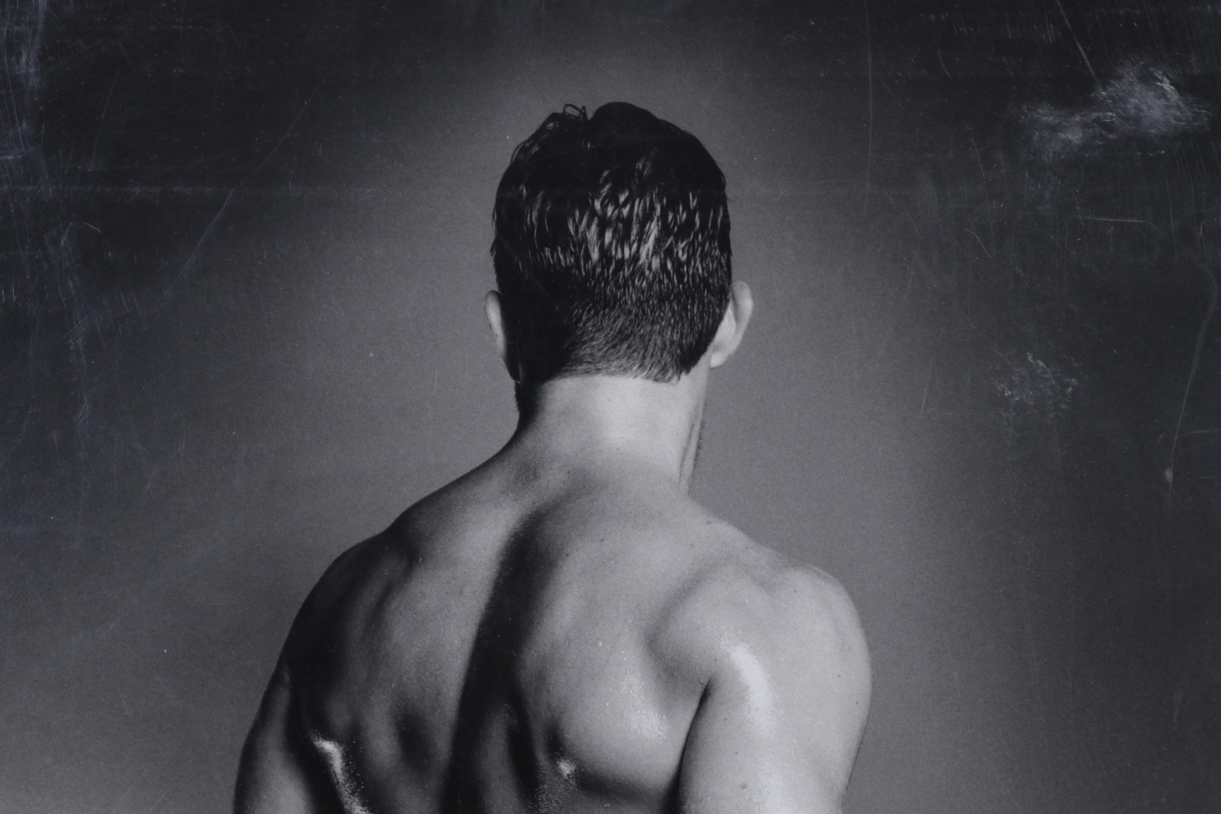 Monte Lee Kruse Silver Gelatin Photograph of Male Nude Portrait