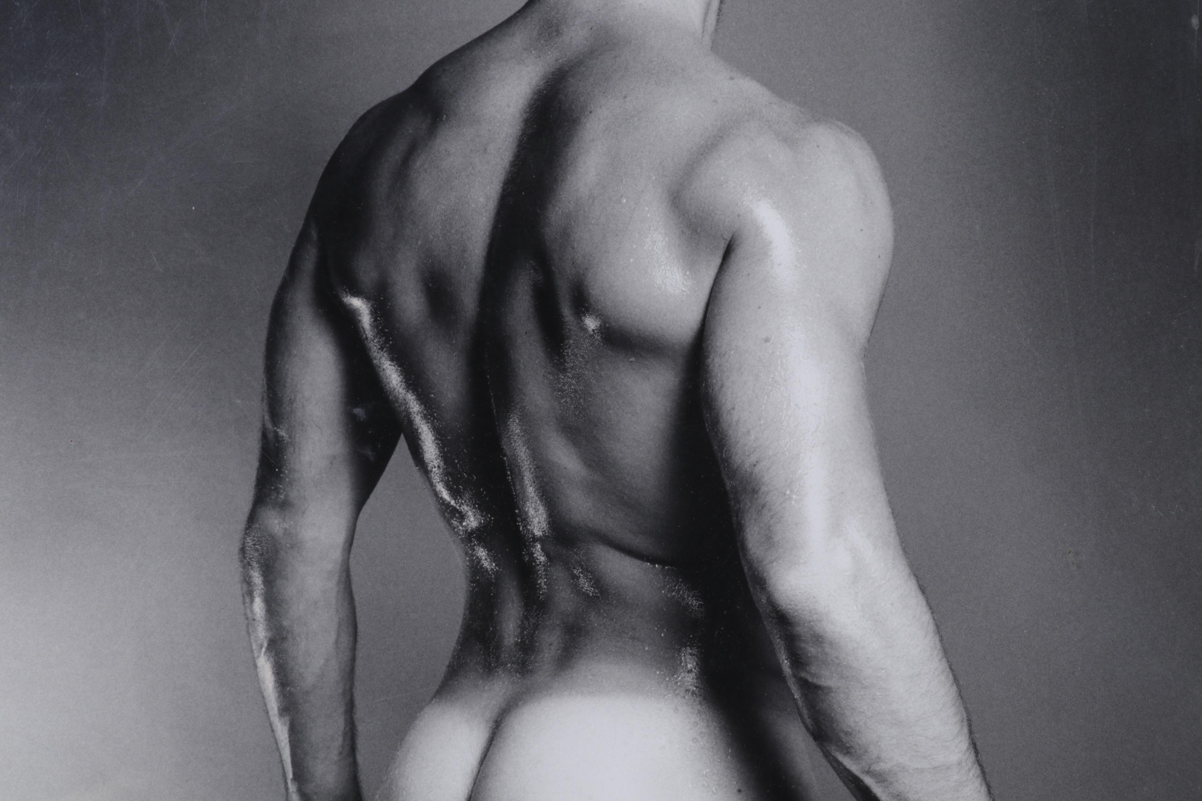 Monte Lee Kruse Silver Gelatin Photograph of Male Nude Portrait