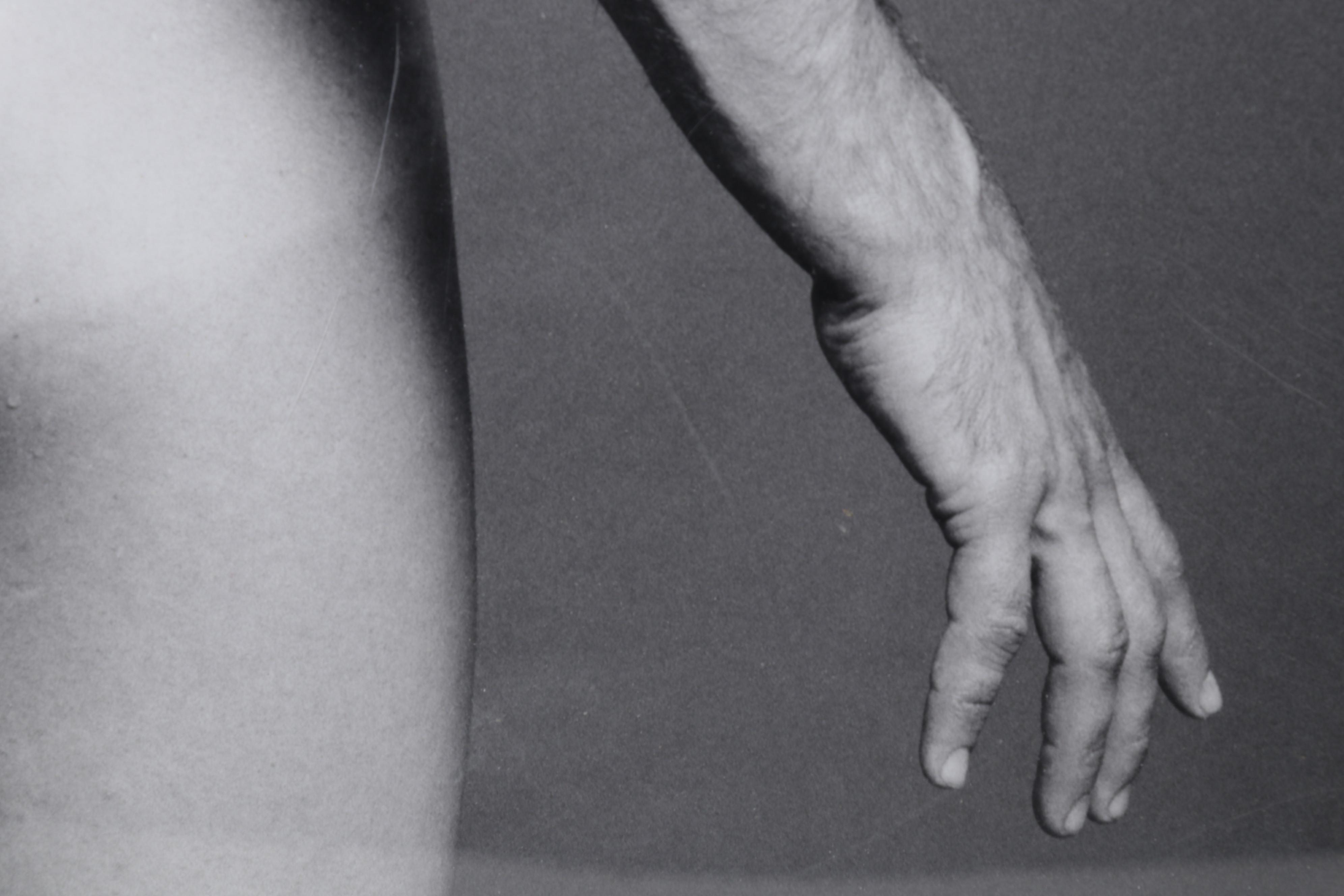 Monte Lee Kruse Silver Gelatin Photograph of Male Nude Portrait