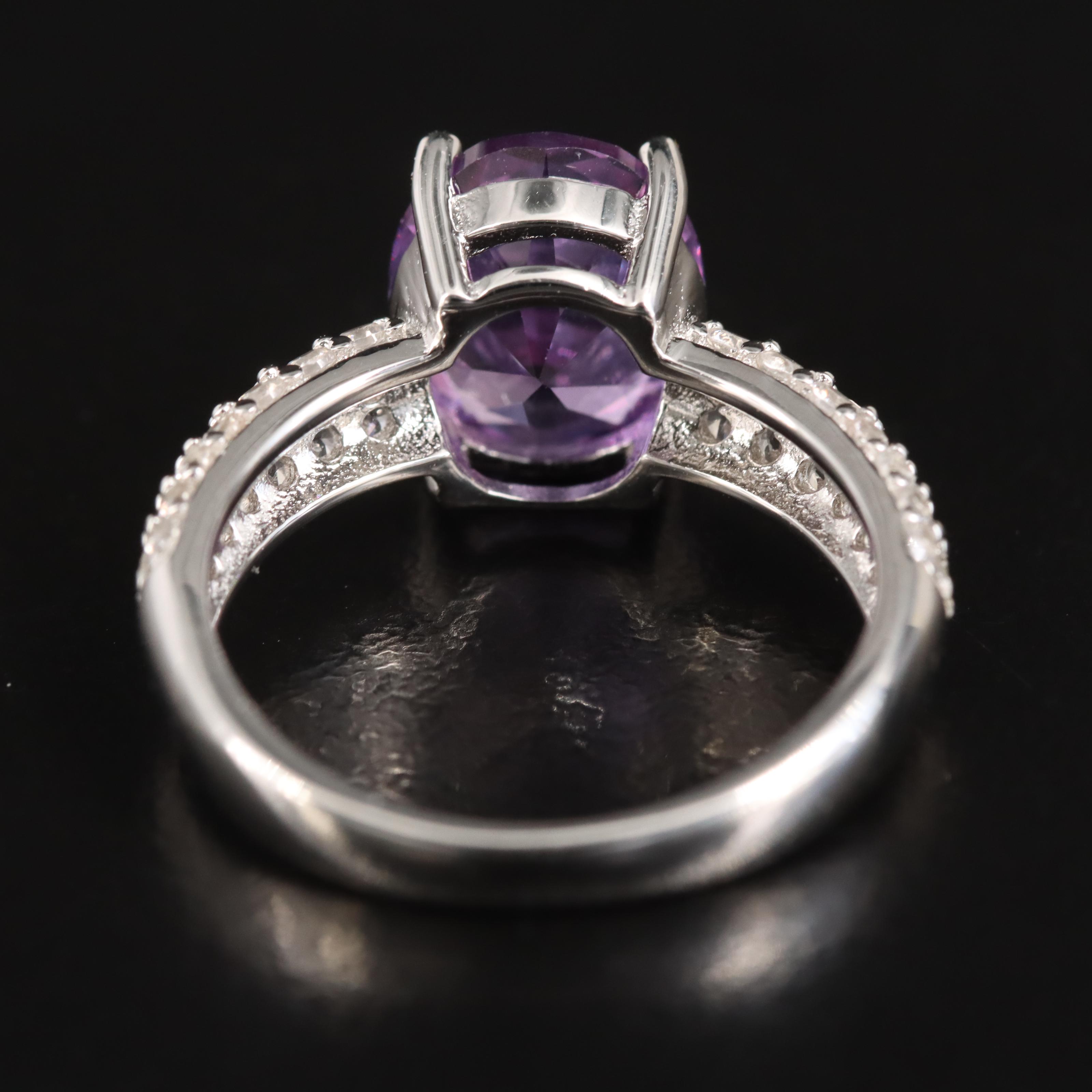Sterling Color Change Sapphire Ring