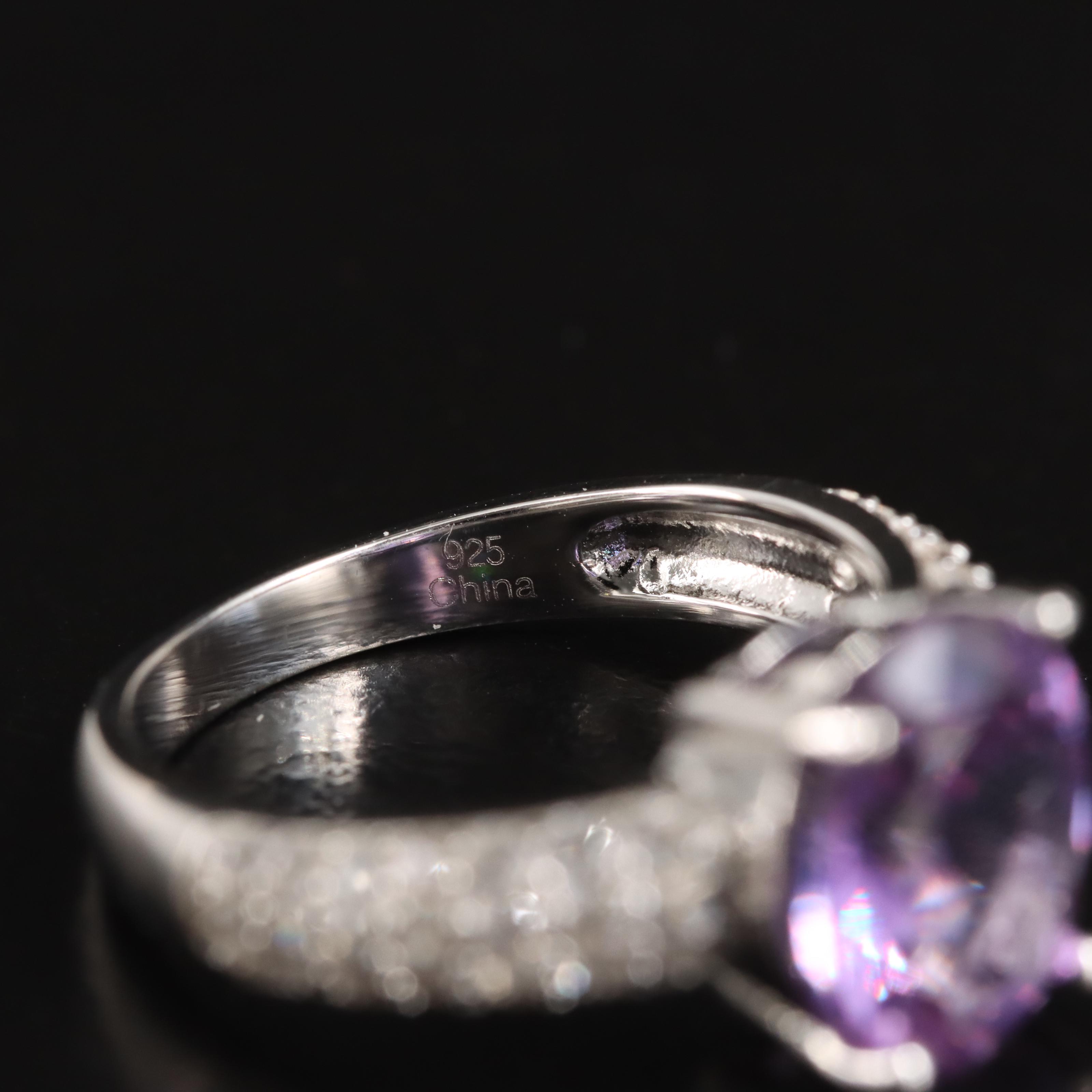 Sterling Color Change Sapphire Ring