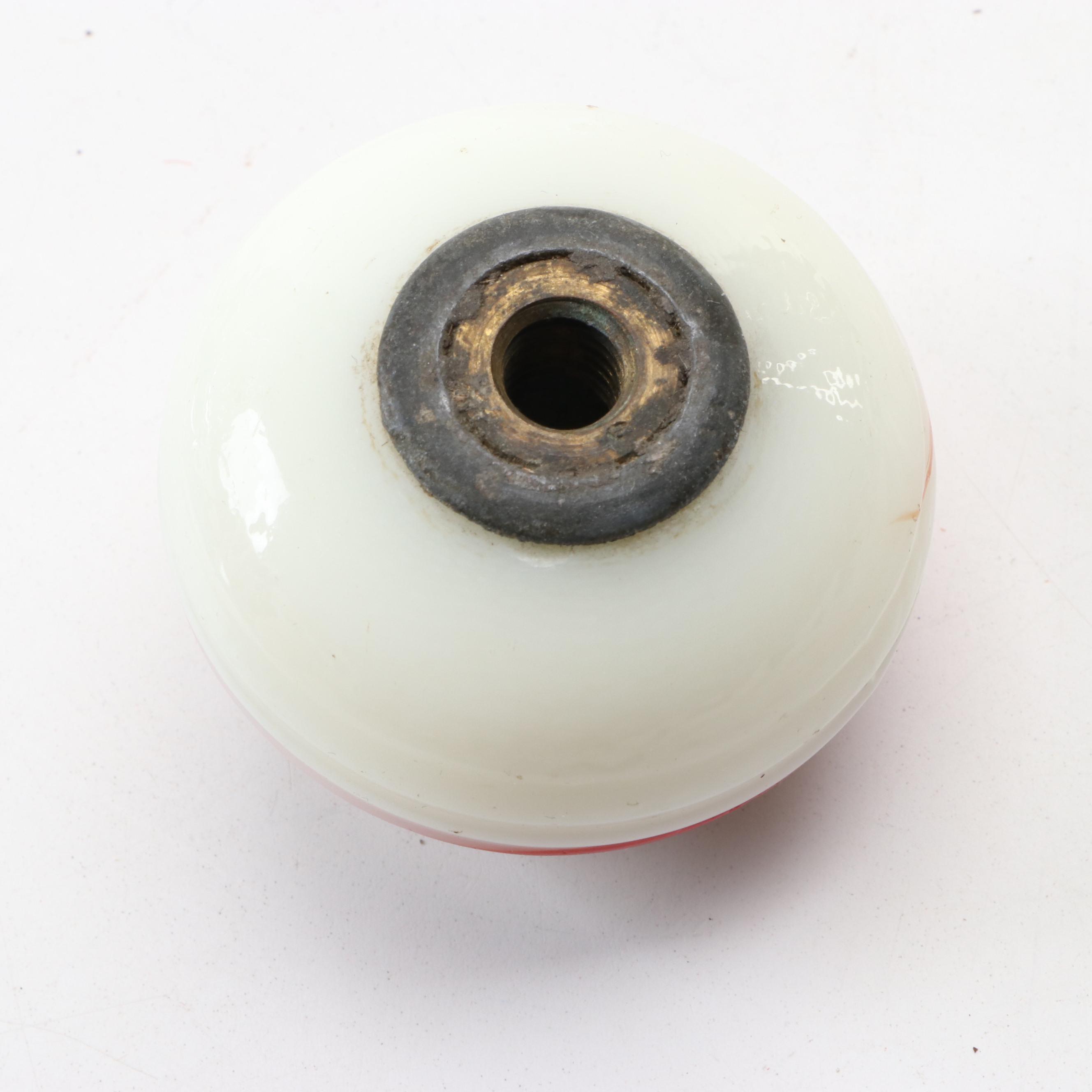 Chevrolet Eagle Hood Ornament with Swirl Glass Shift Knob, 1930s