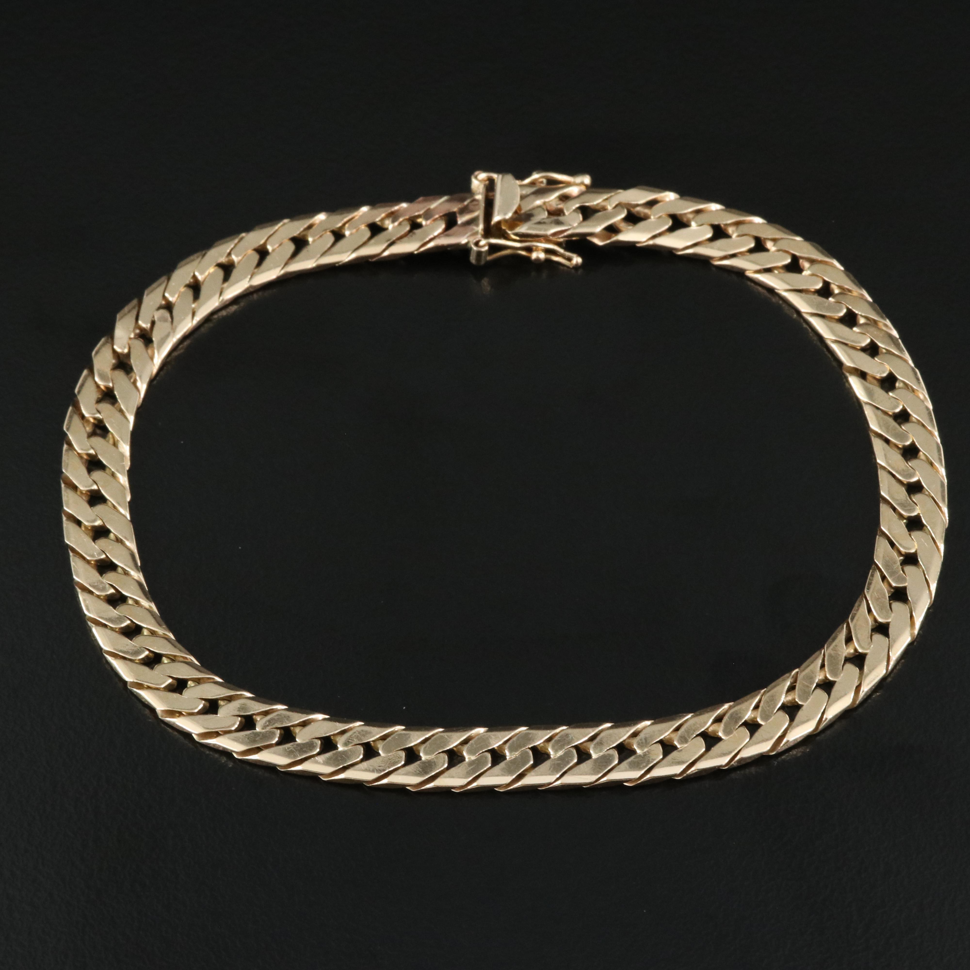 14K Curb Chain Bracelet