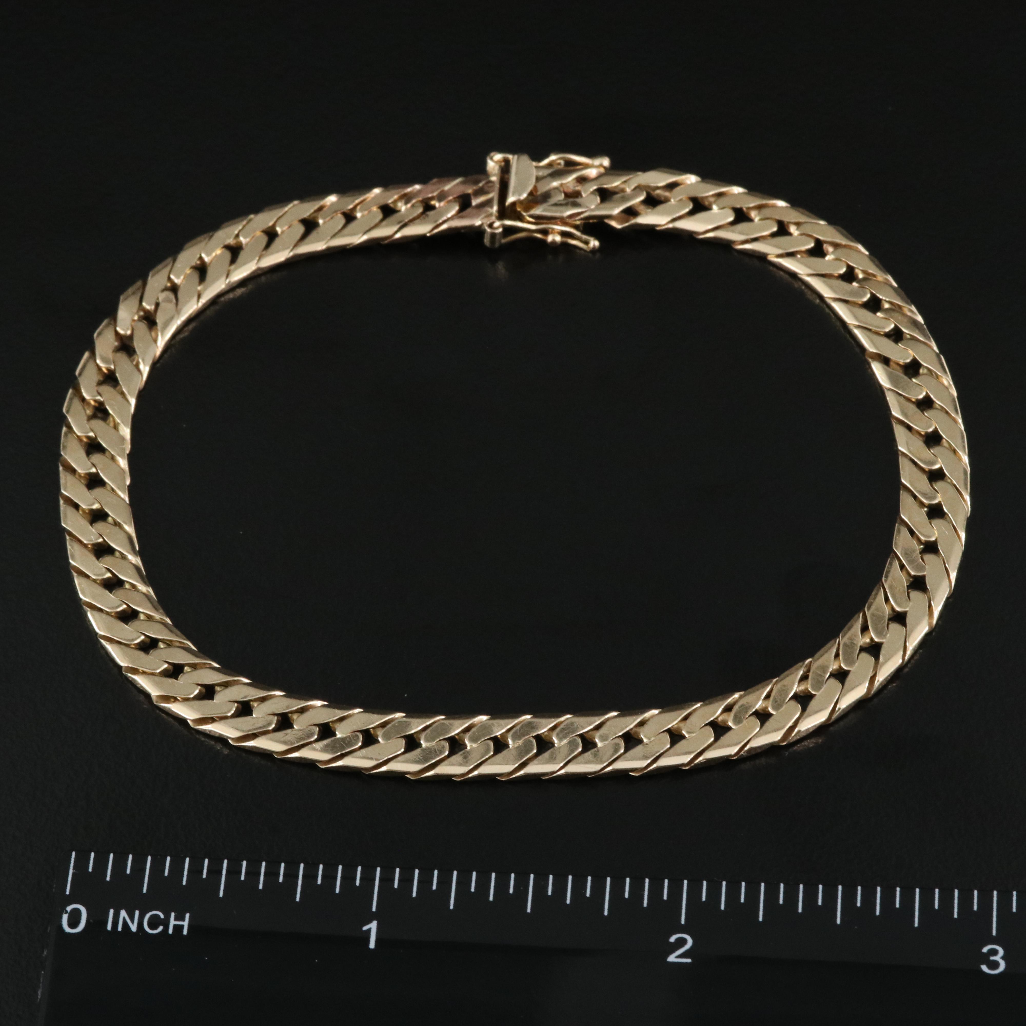 14K Curb Chain Bracelet
