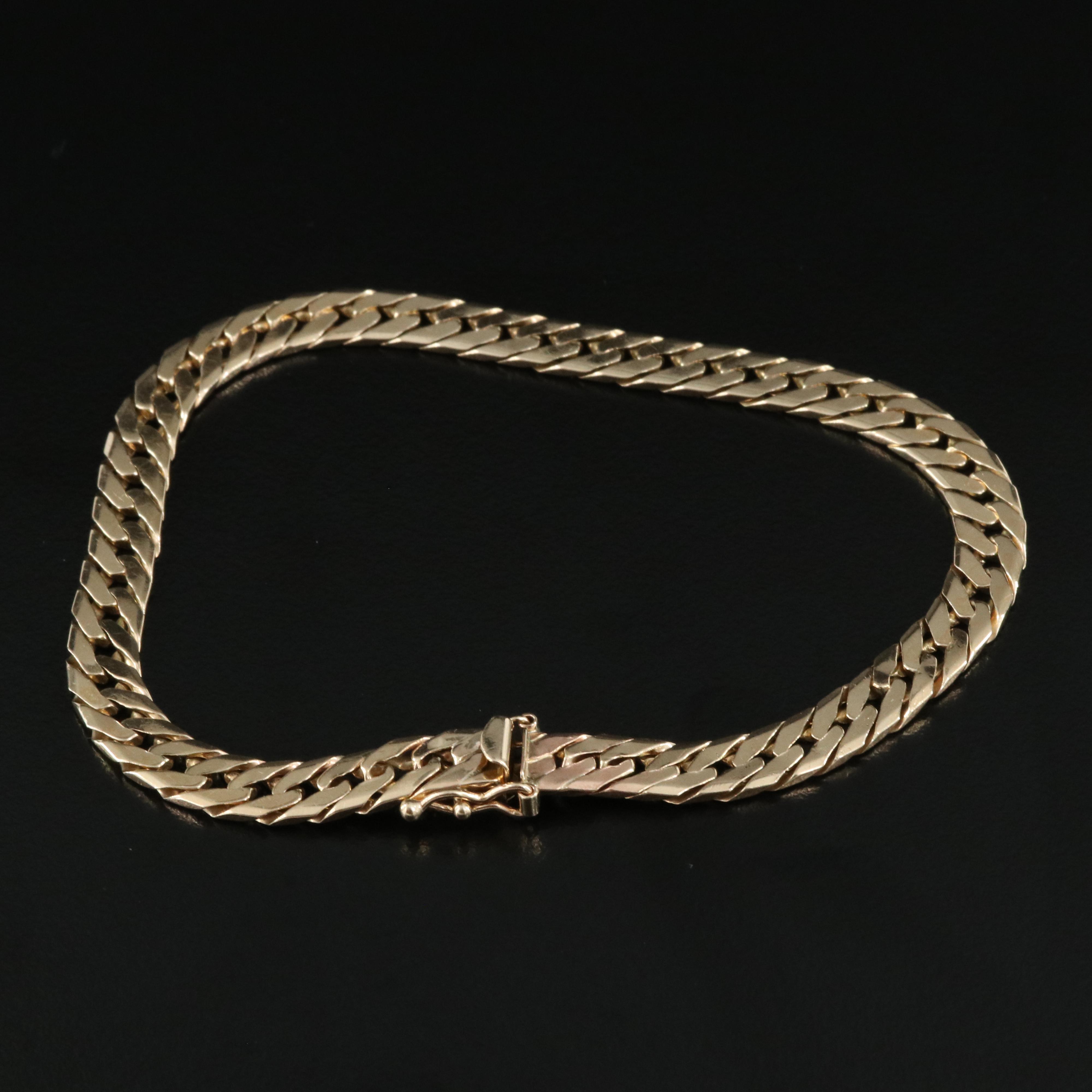 14K Curb Chain Bracelet