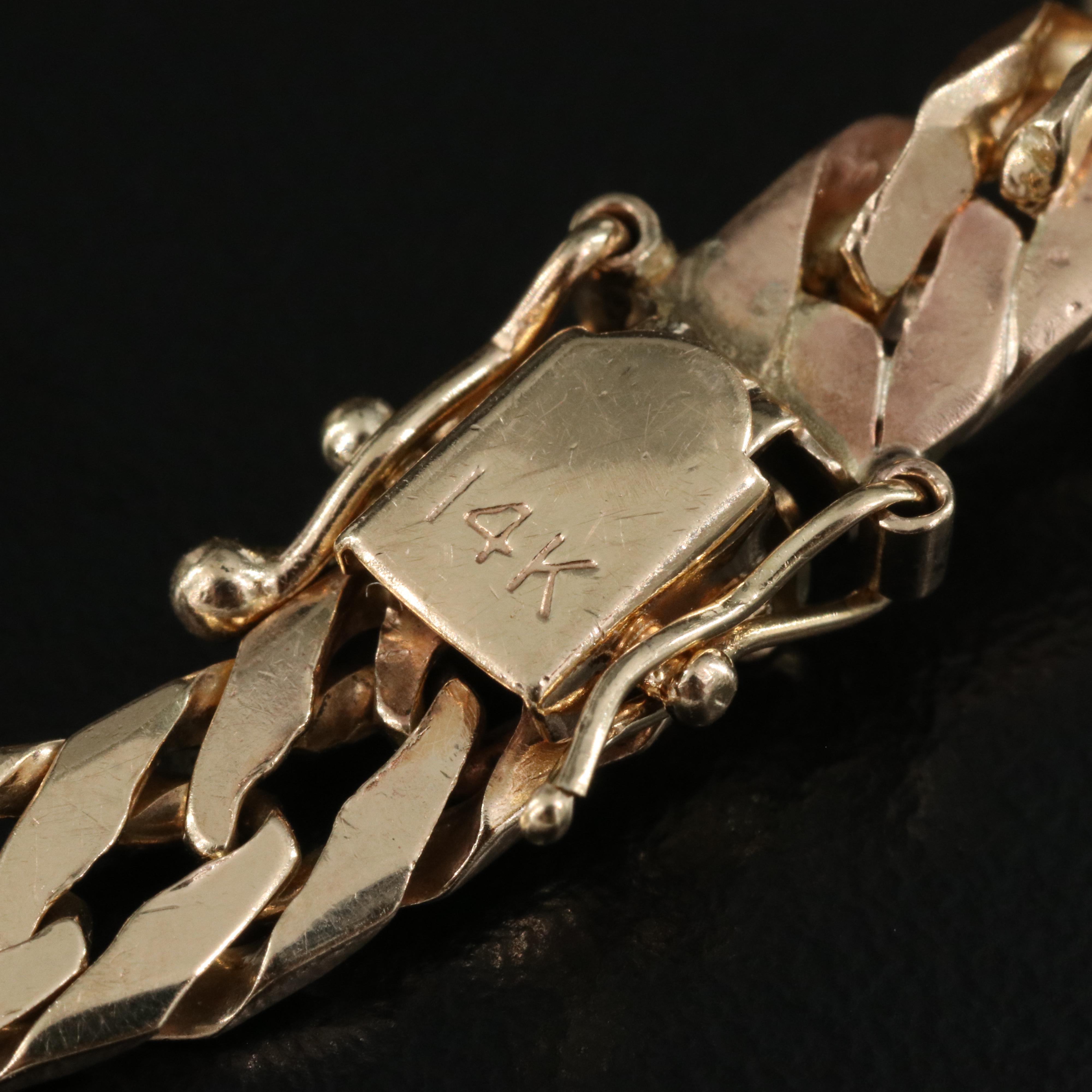 14K Curb Chain Bracelet