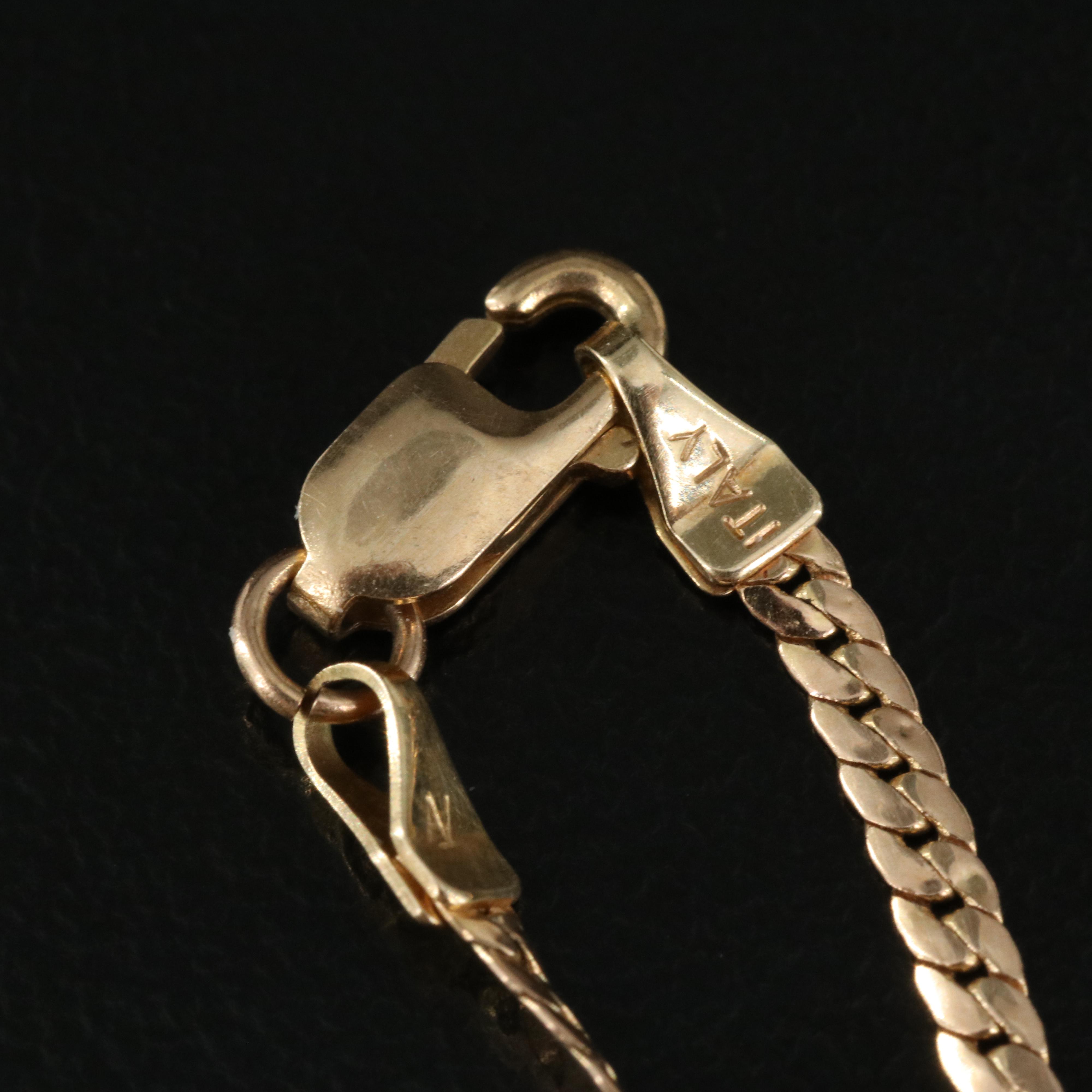 14K Ruby and Diamond Heart Necklace