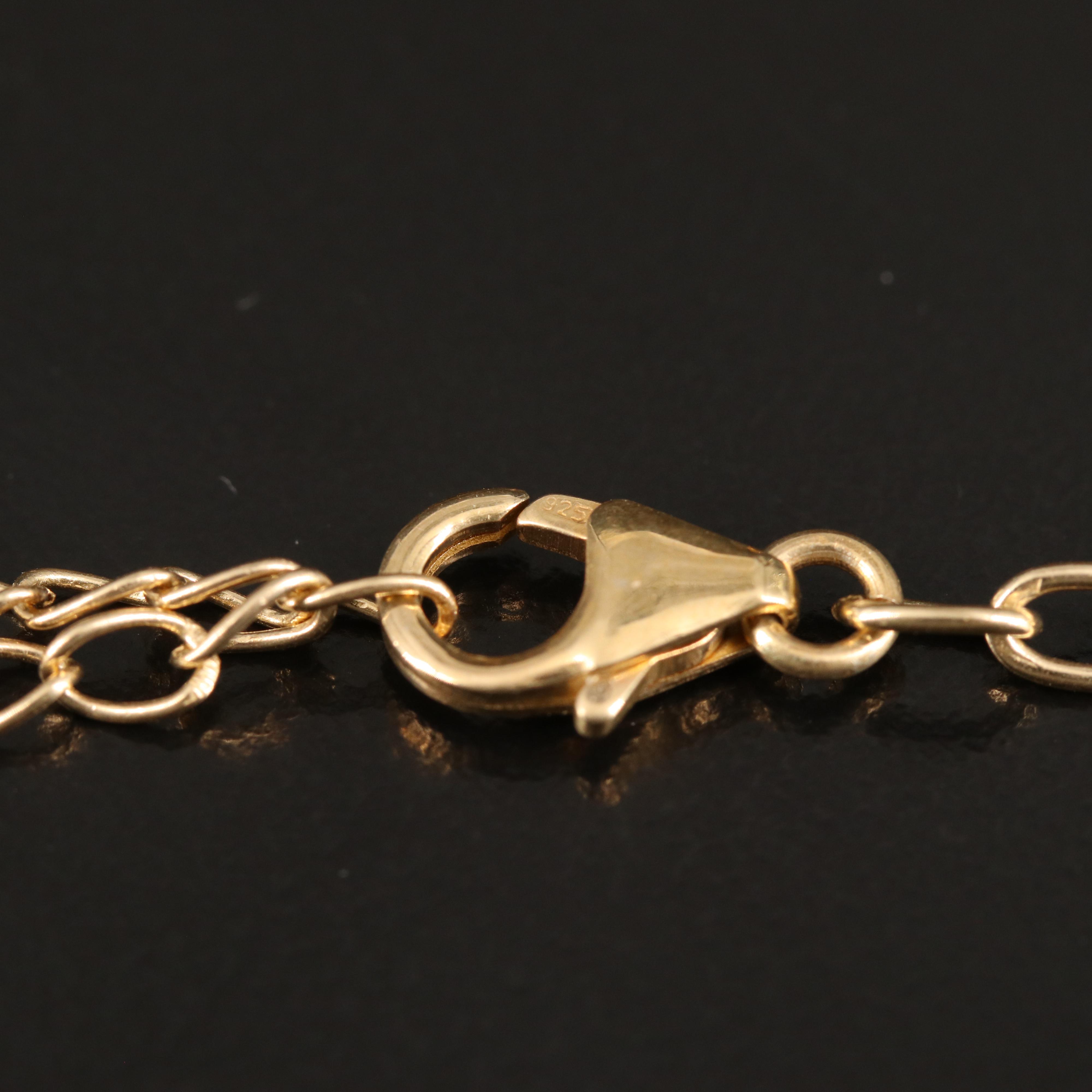 "HOPE" Zircon Necklace in Sterling