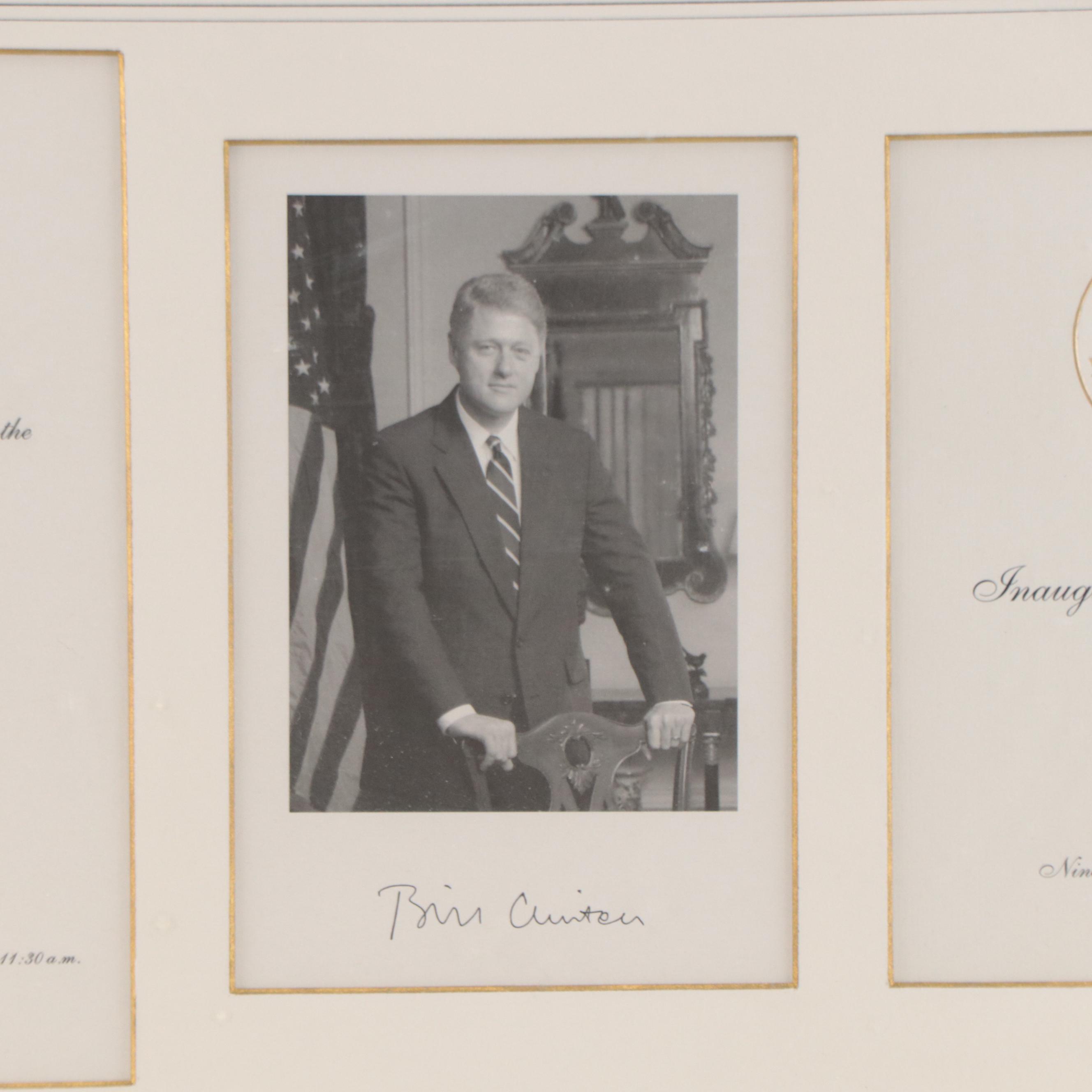 Bill Clinton Inauguration Ceremonies Program, 1993