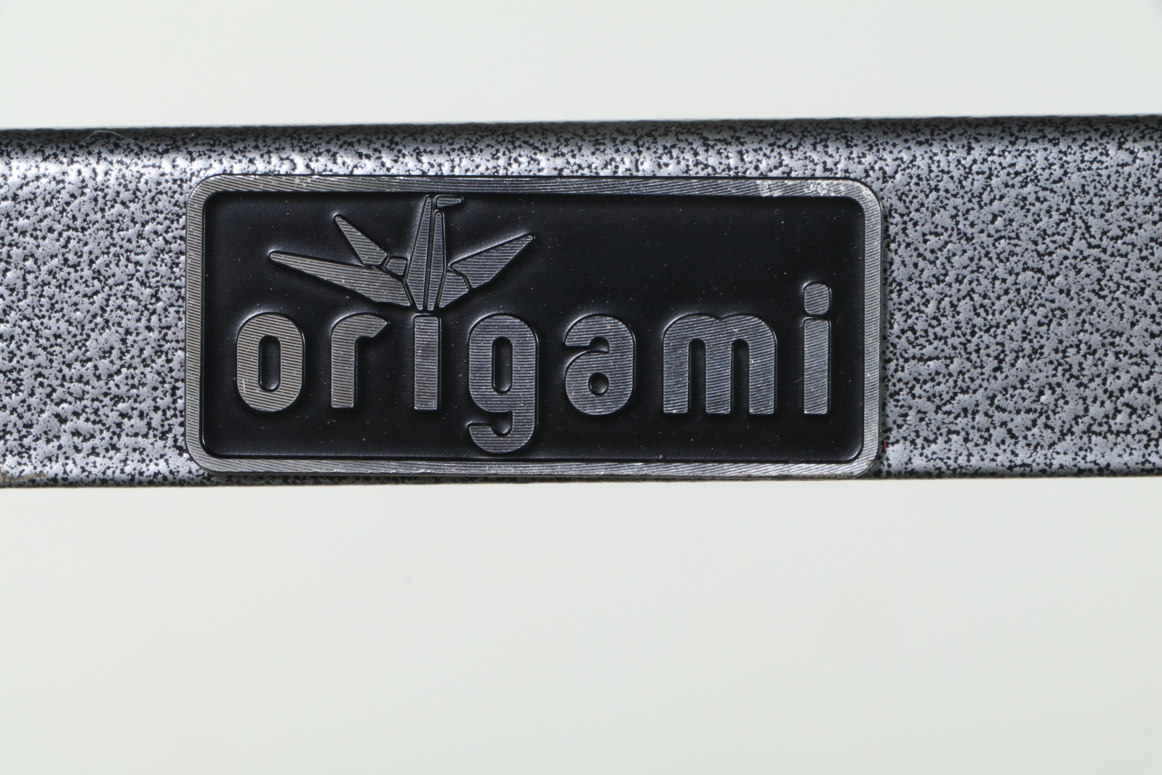 Two Origami Folding Metal Storage Shelf Units