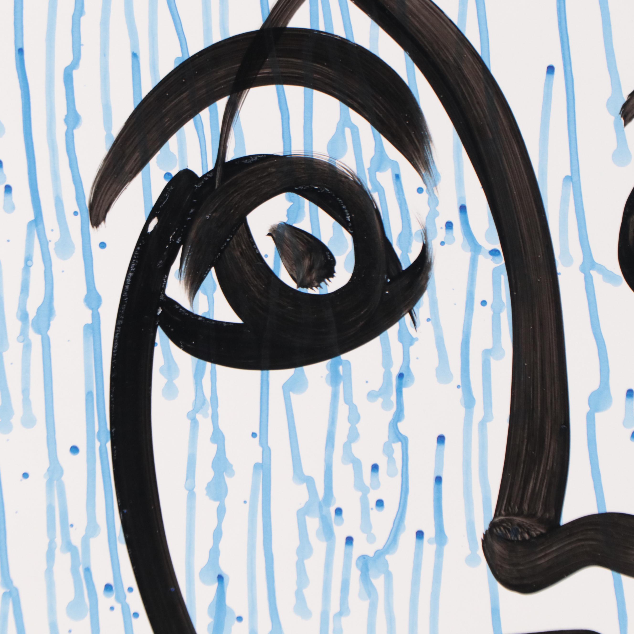 Peter Keil Abstract Portrait Acrylic Painting