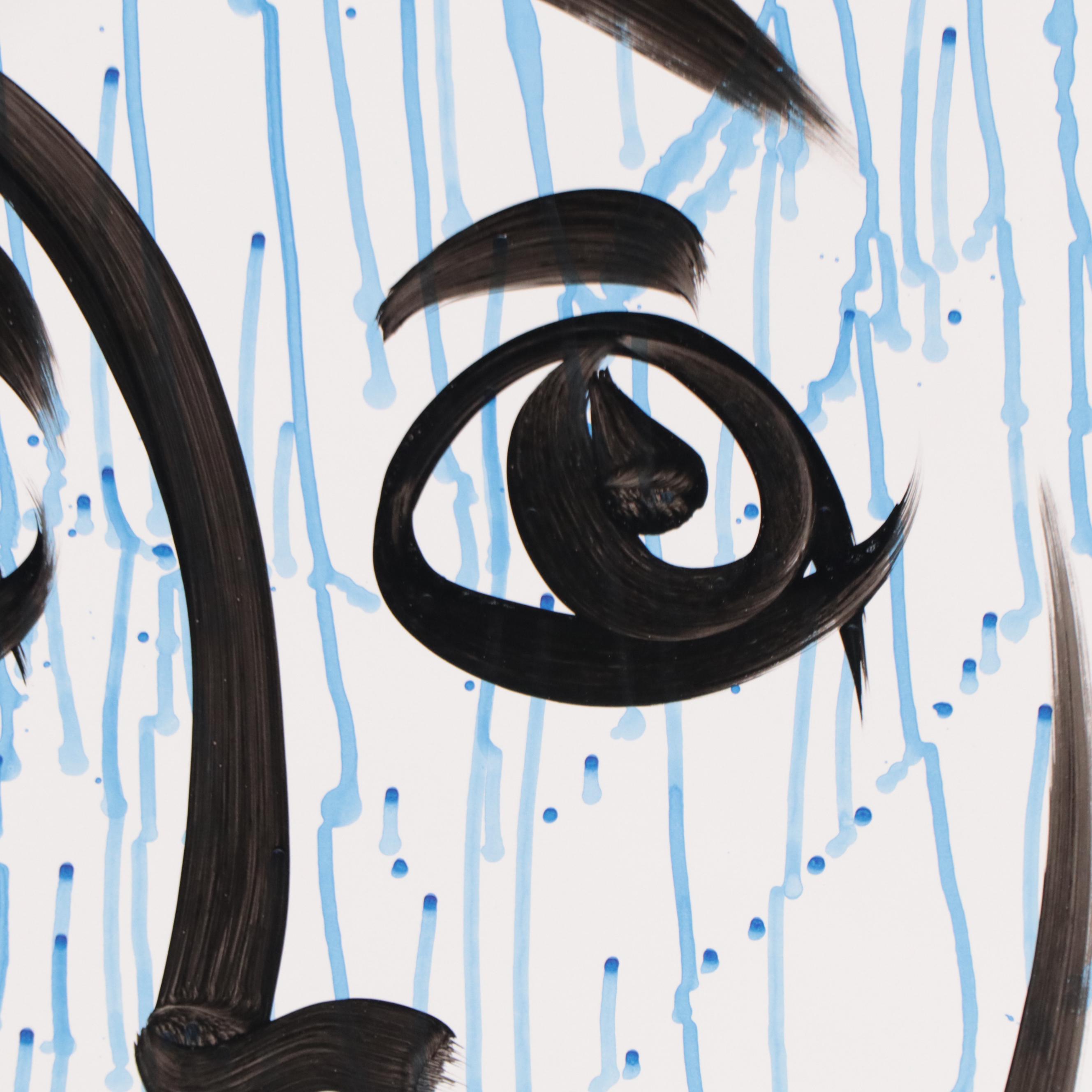 Peter Keil Abstract Portrait Acrylic Painting