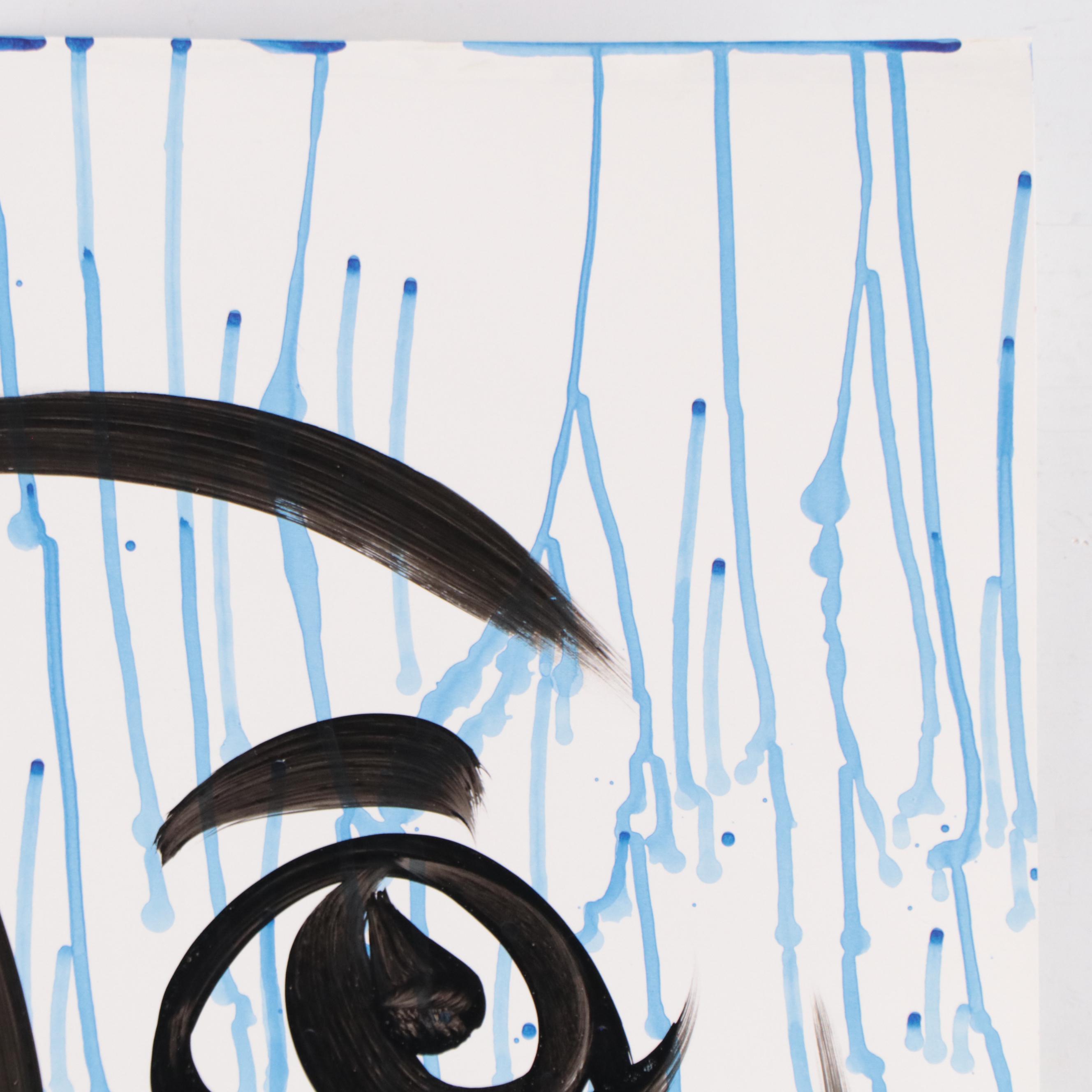 Peter Keil Abstract Portrait Acrylic Painting