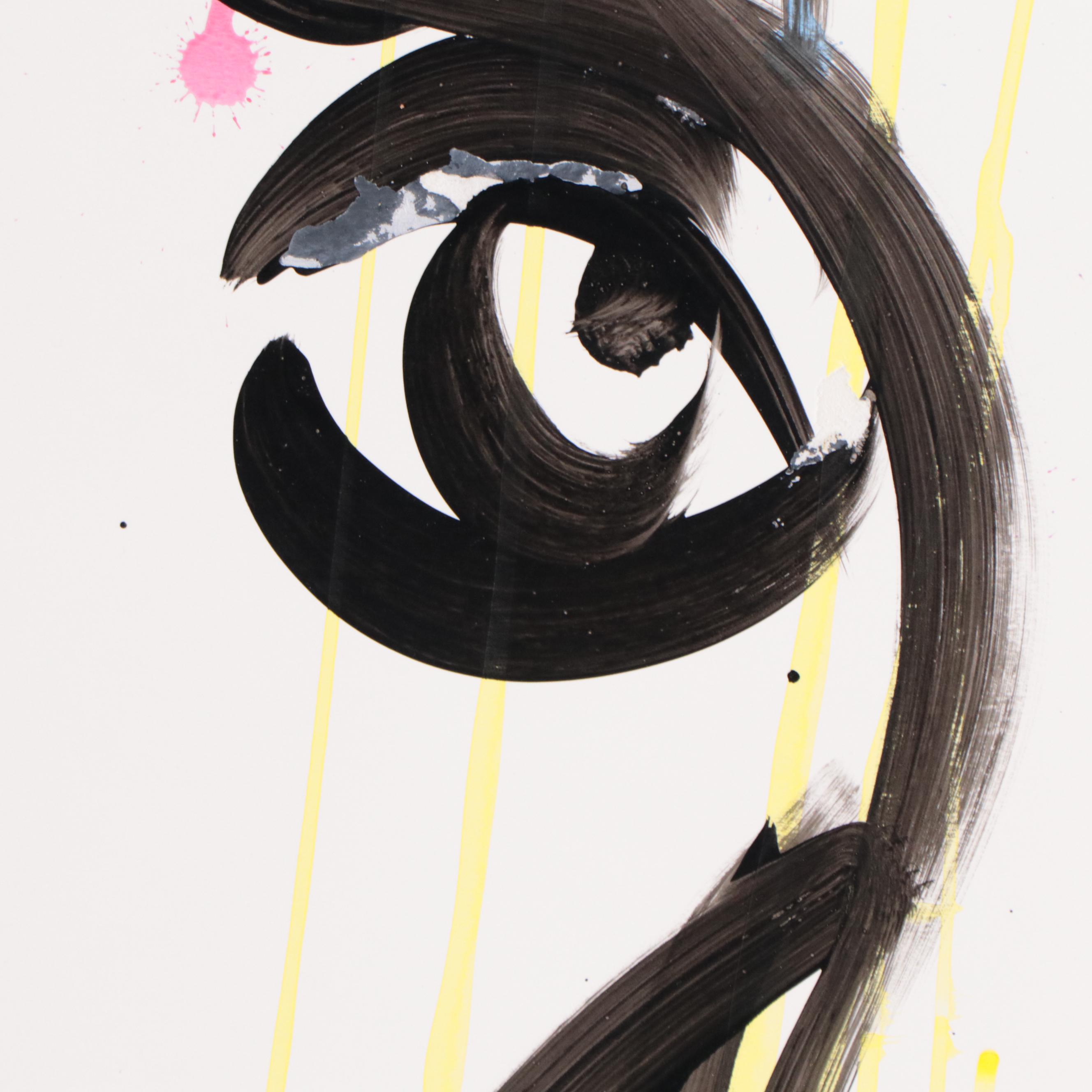 Peter Keil Abstract Portrait Acrylic Painting