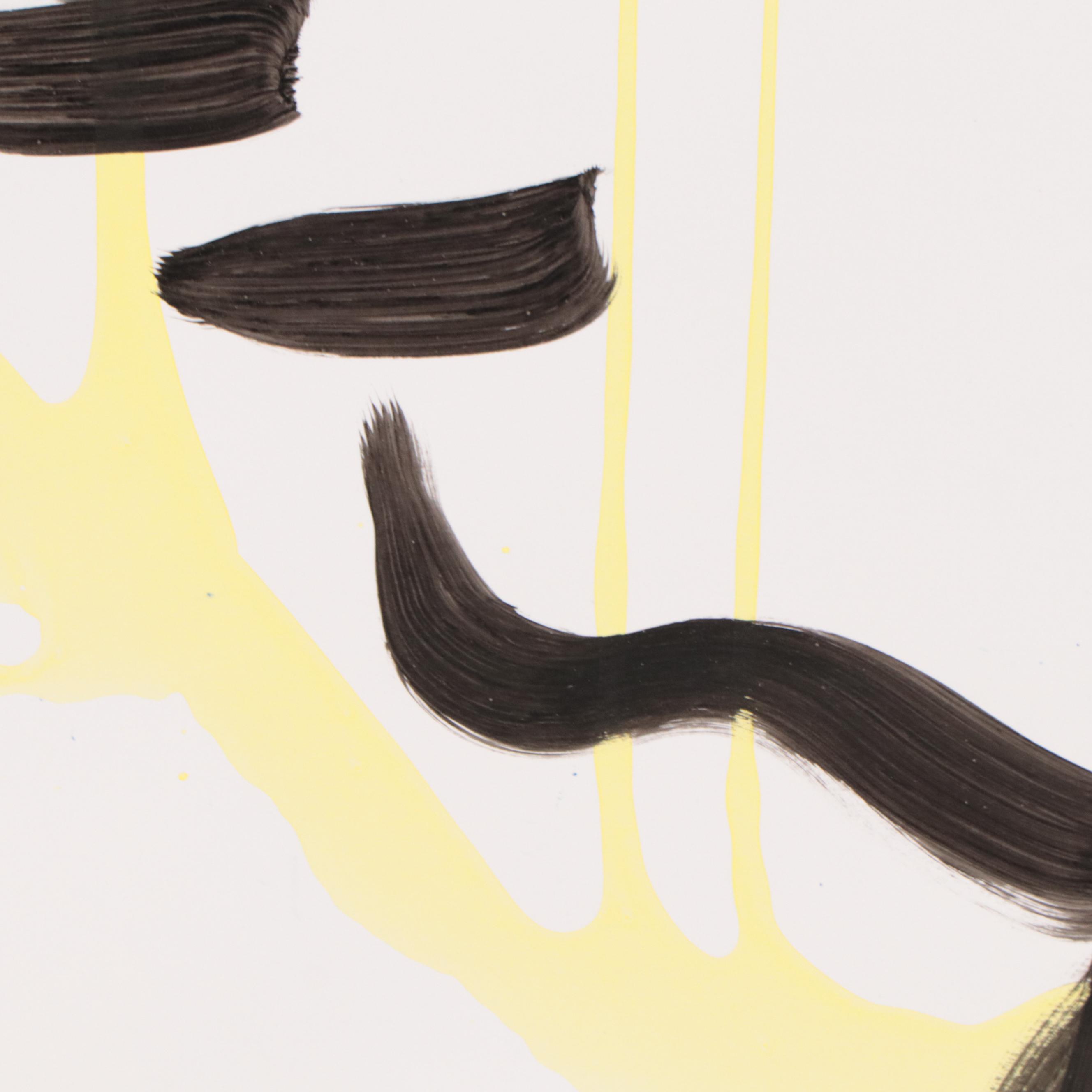 Peter Keil Abstract Portrait Acrylic Painting