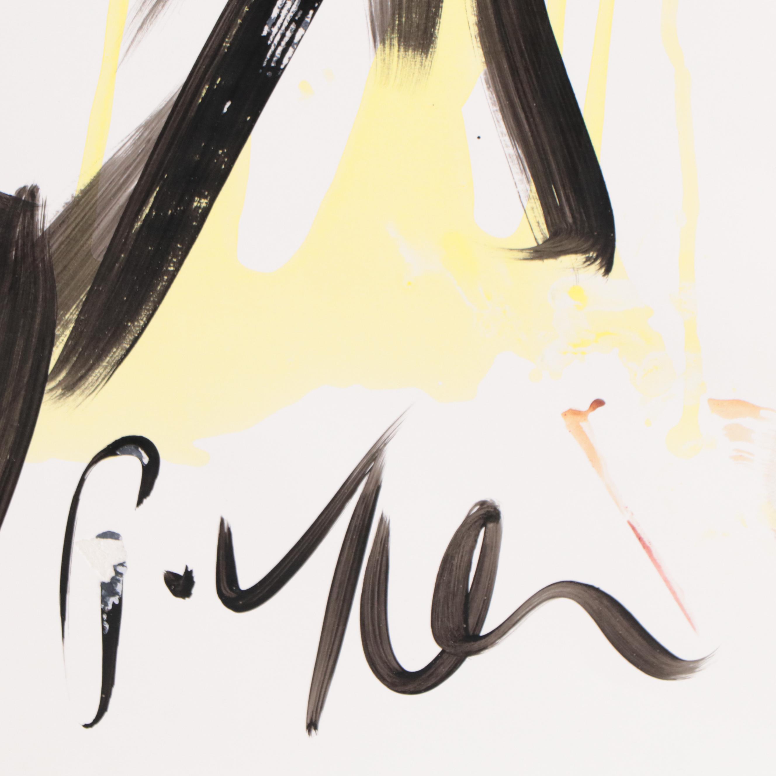 Peter Keil Abstract Portrait Acrylic Painting