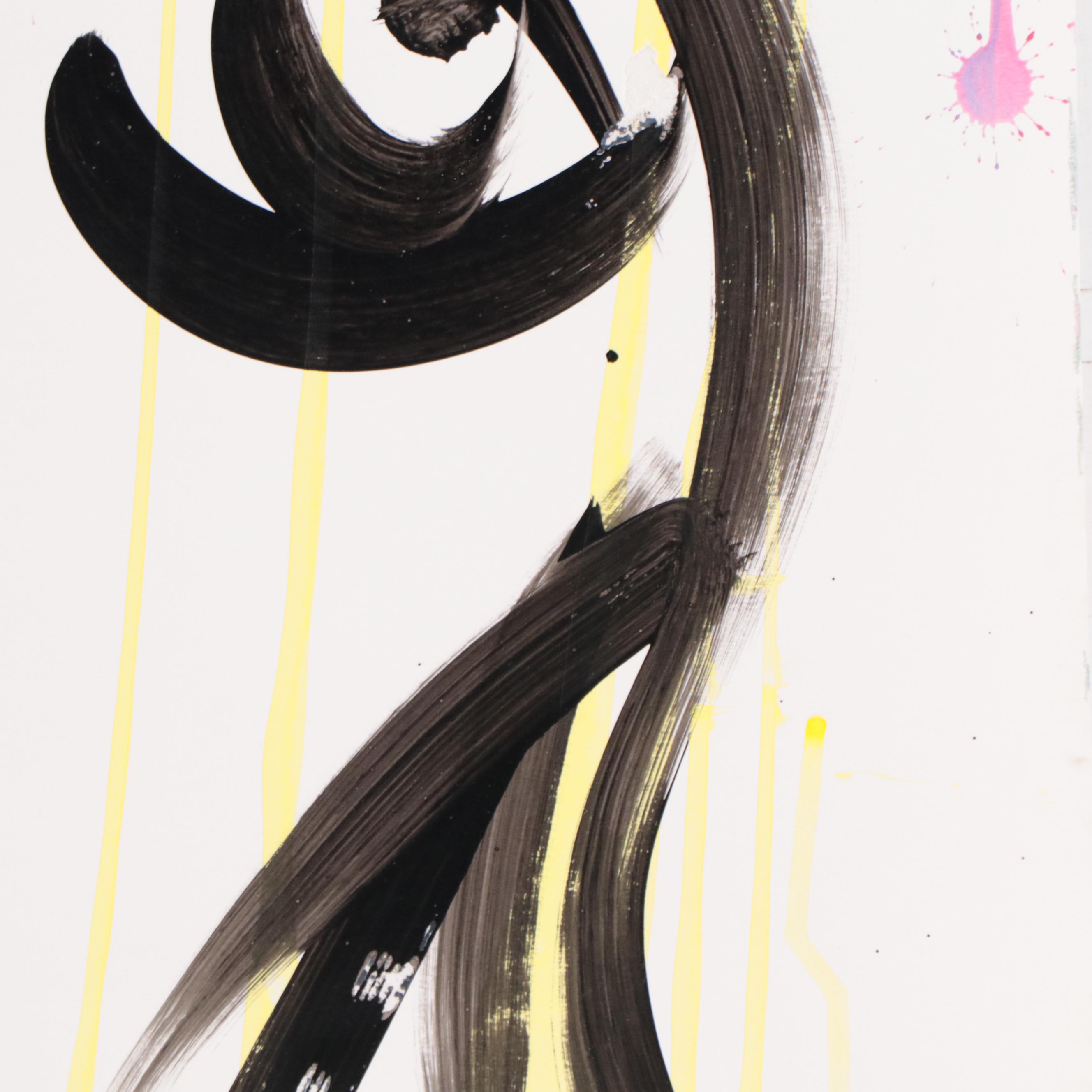 Peter Keil Abstract Portrait Acrylic Painting