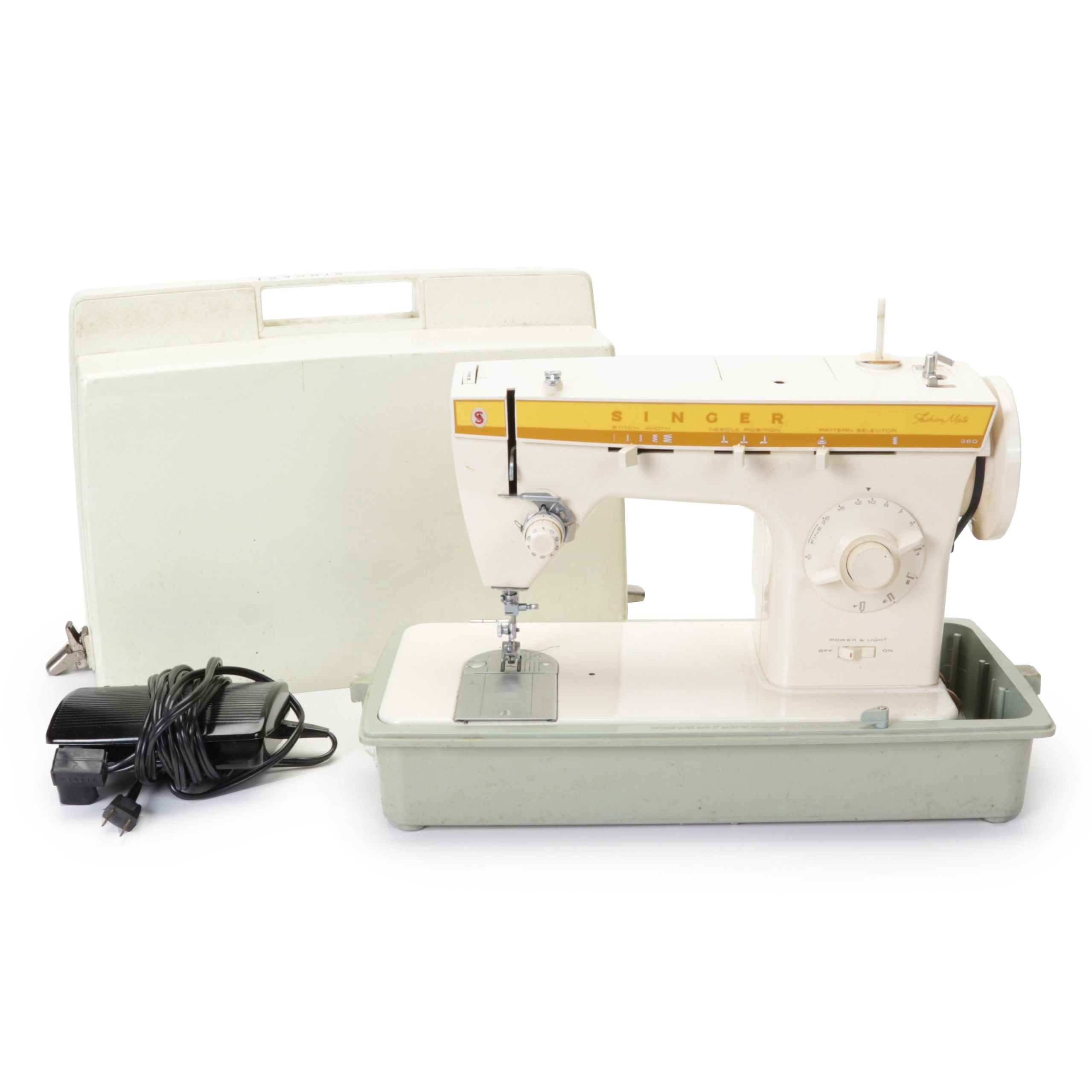 Singer "Fashion Mate 360" Portable Sewing Machine, Mid to Late 20th Century