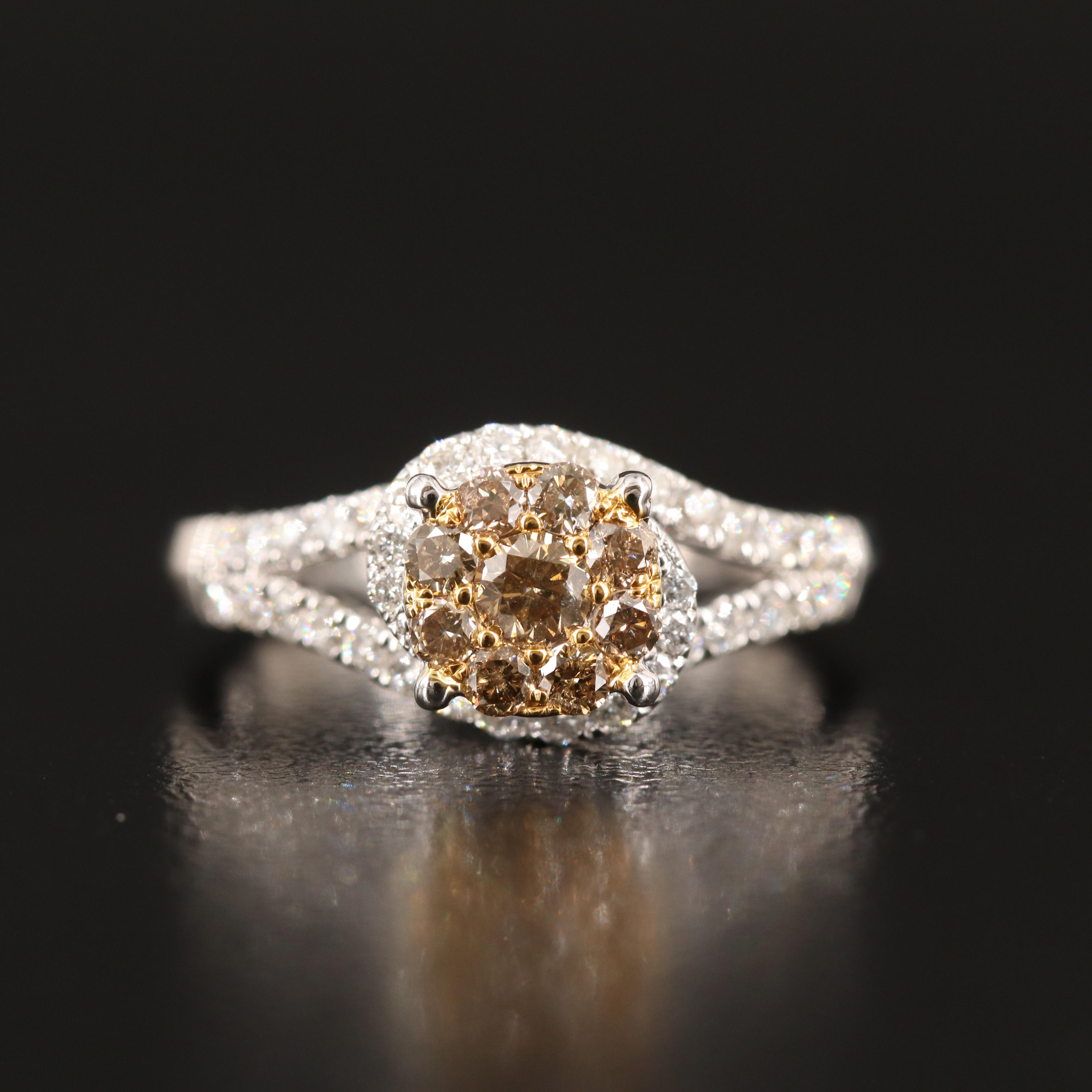 14K 0.88 CTW Diamond Ring