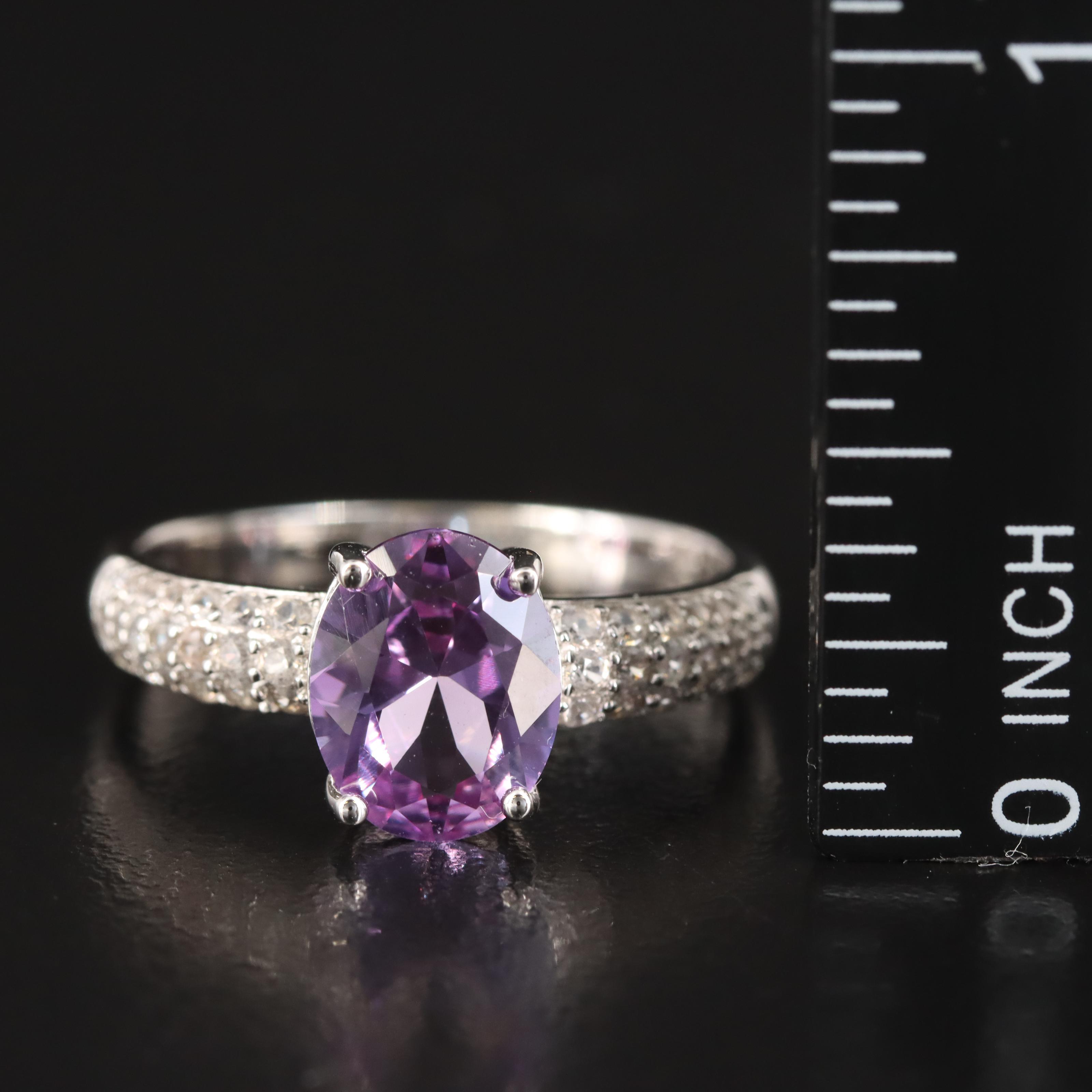 Sterling Sapphire and Topaz Ring