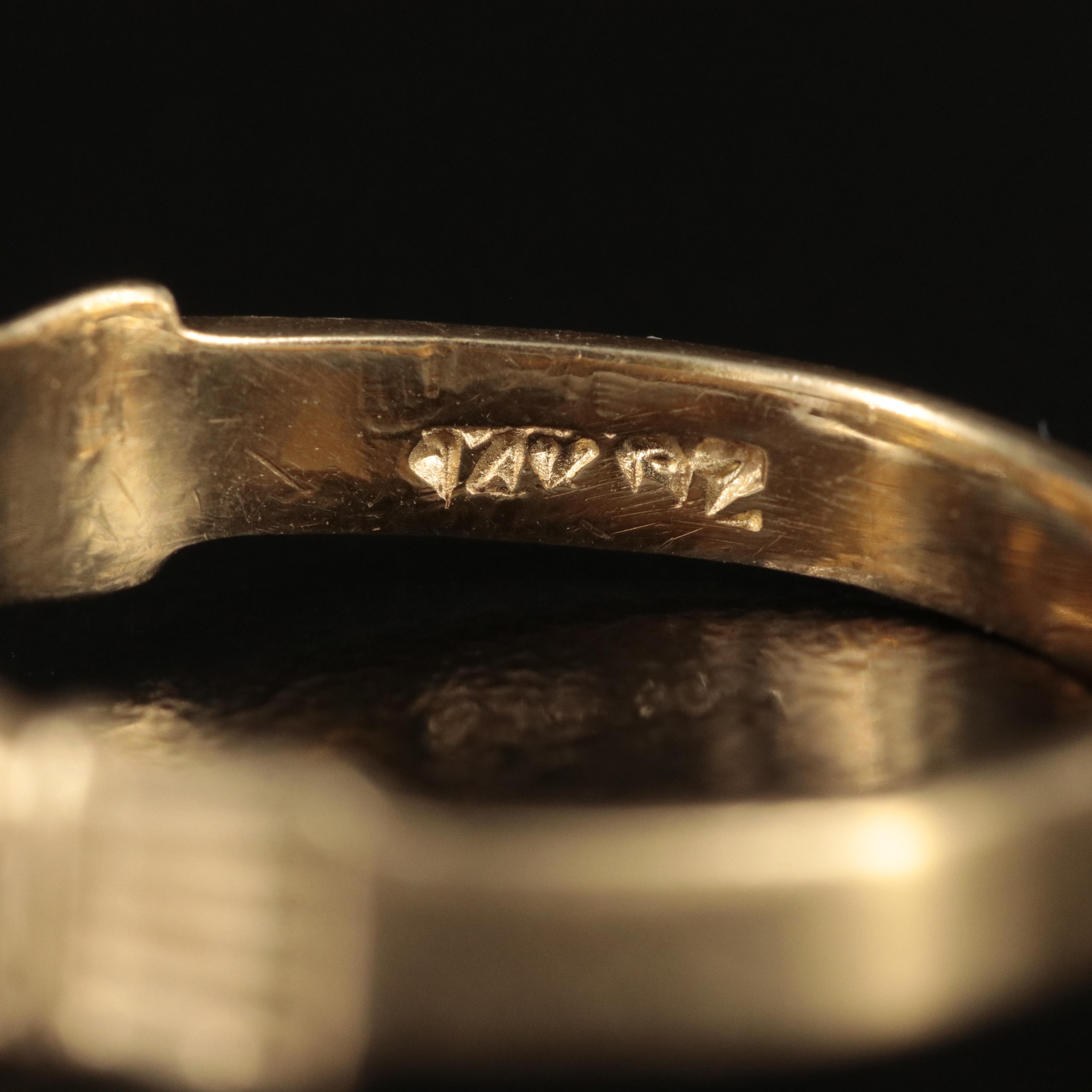 14K 0.06 CTW Diamond Claddagh Ring