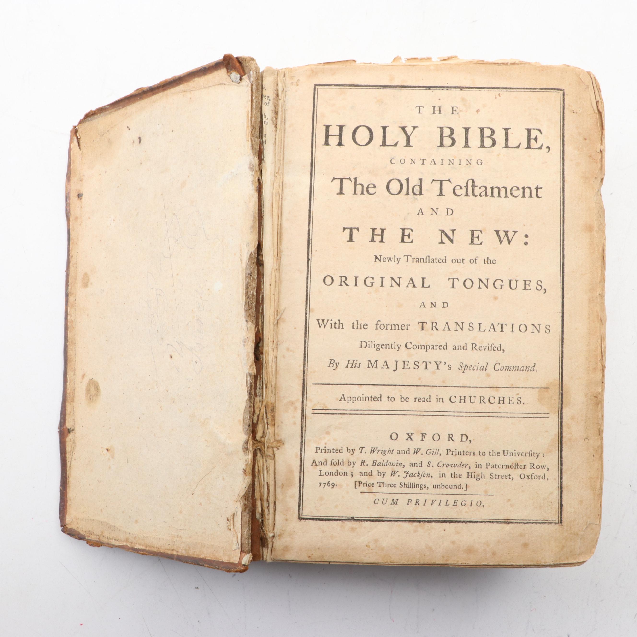 King James Version Bible Edited by Benjamin Blayney with More Religious Books