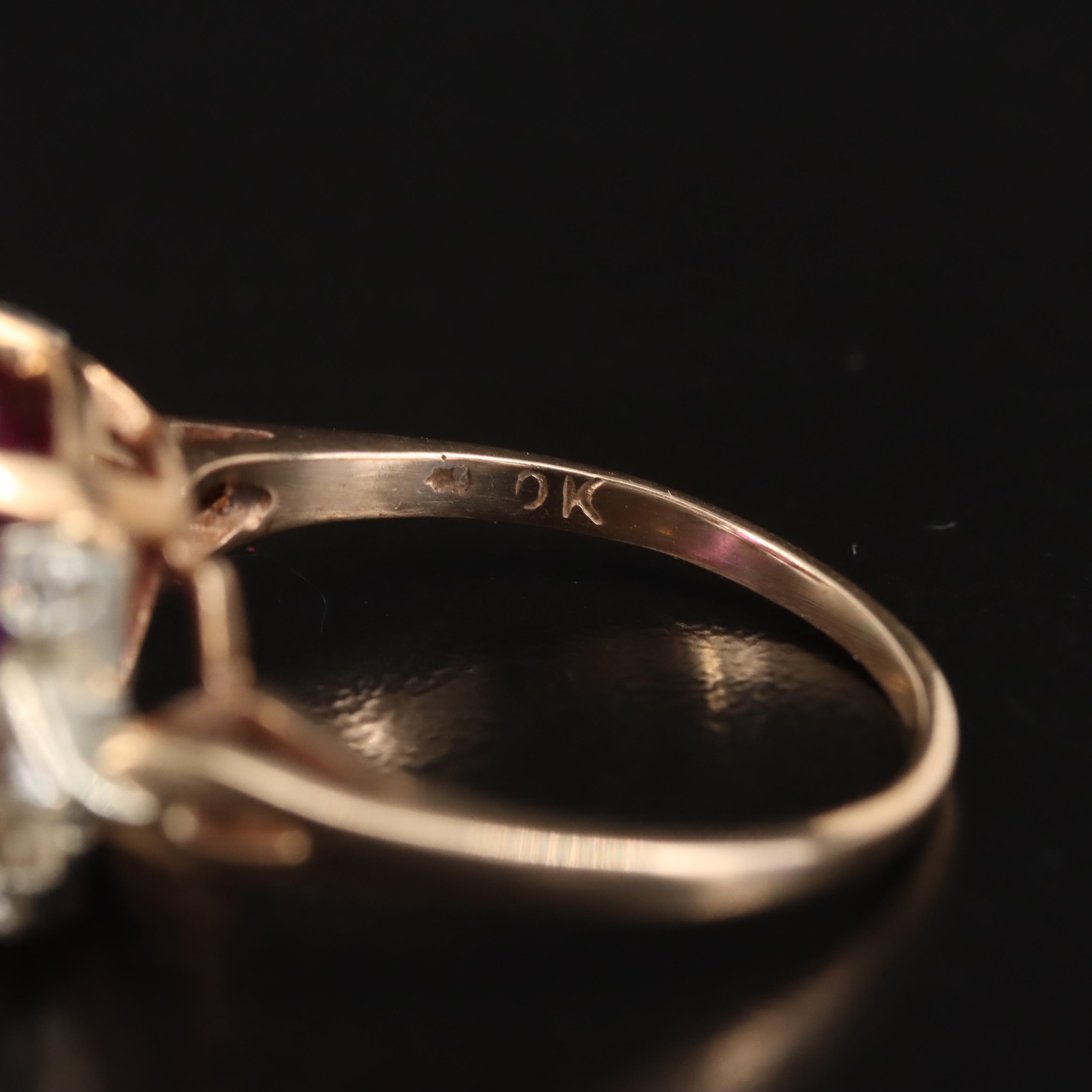 10K Color Change Sapphire and Spinel Ring