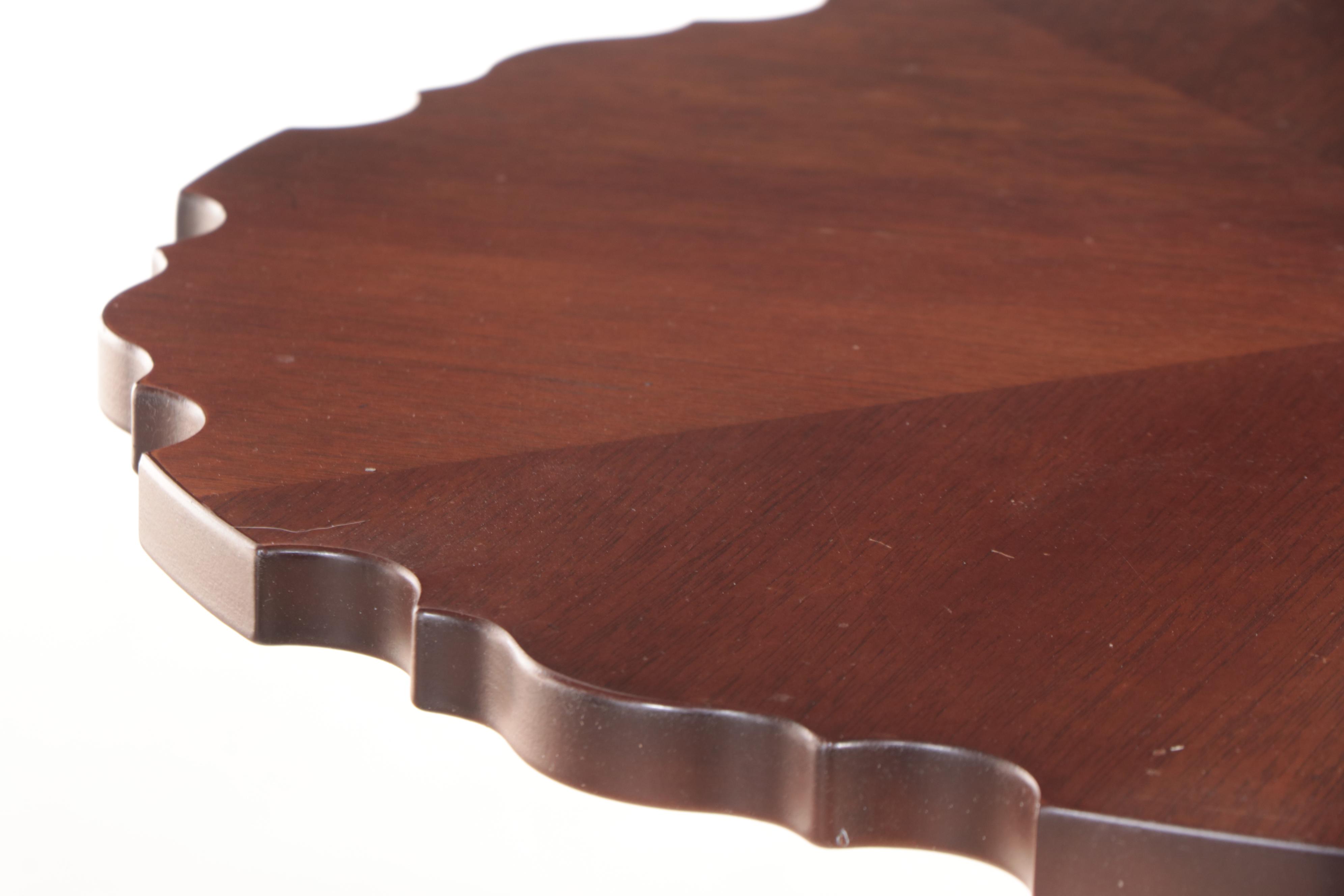 Lane Classical Style Mahogany and Maple Two-Tier Dumbwaiter