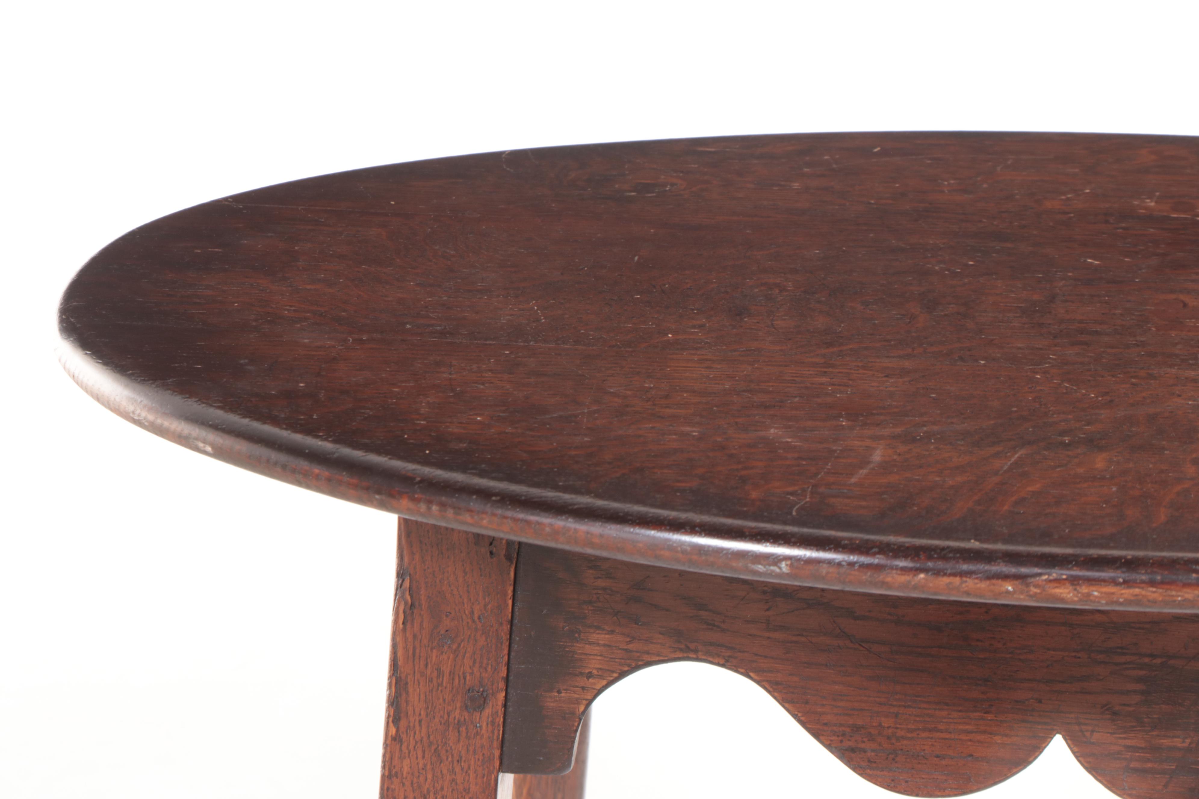 Riffemoor Inc. George II Style Oak Side Table, 20th Century