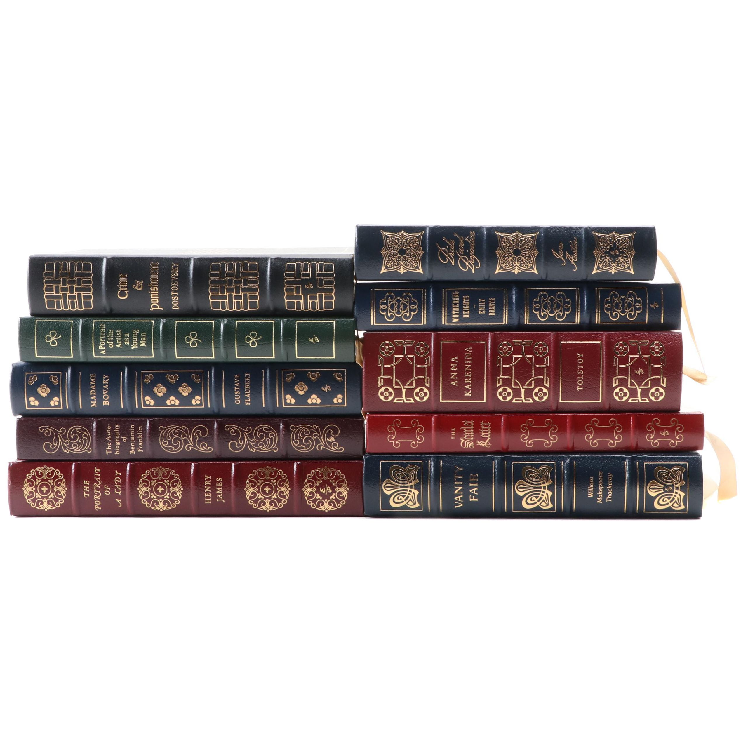Easton Press Classics Including Austen, Tolstoy, Flaubert, and Joyce
