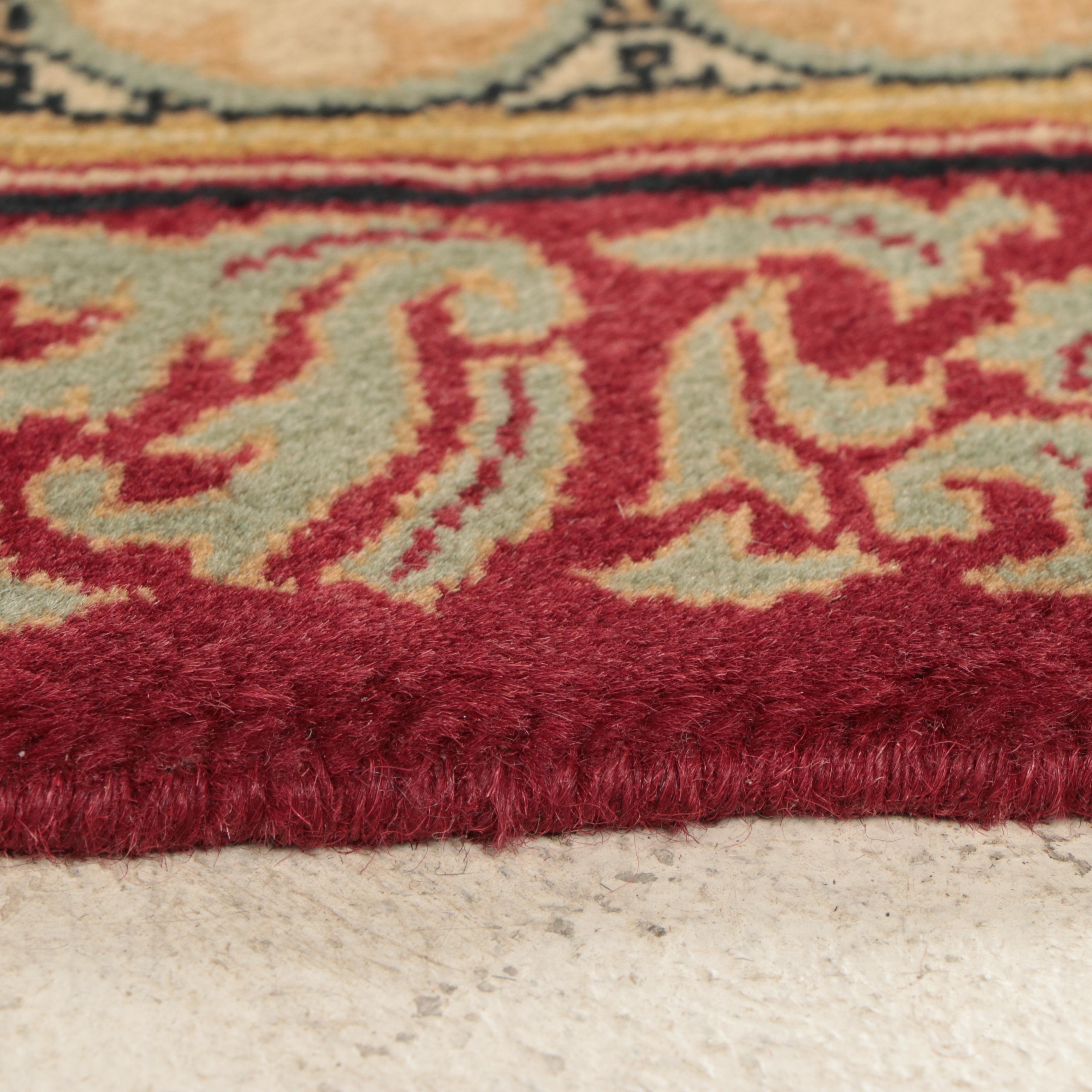 6'1 x 9'3 Hand-Knotted Sino-French Aubusson Style Area Rug