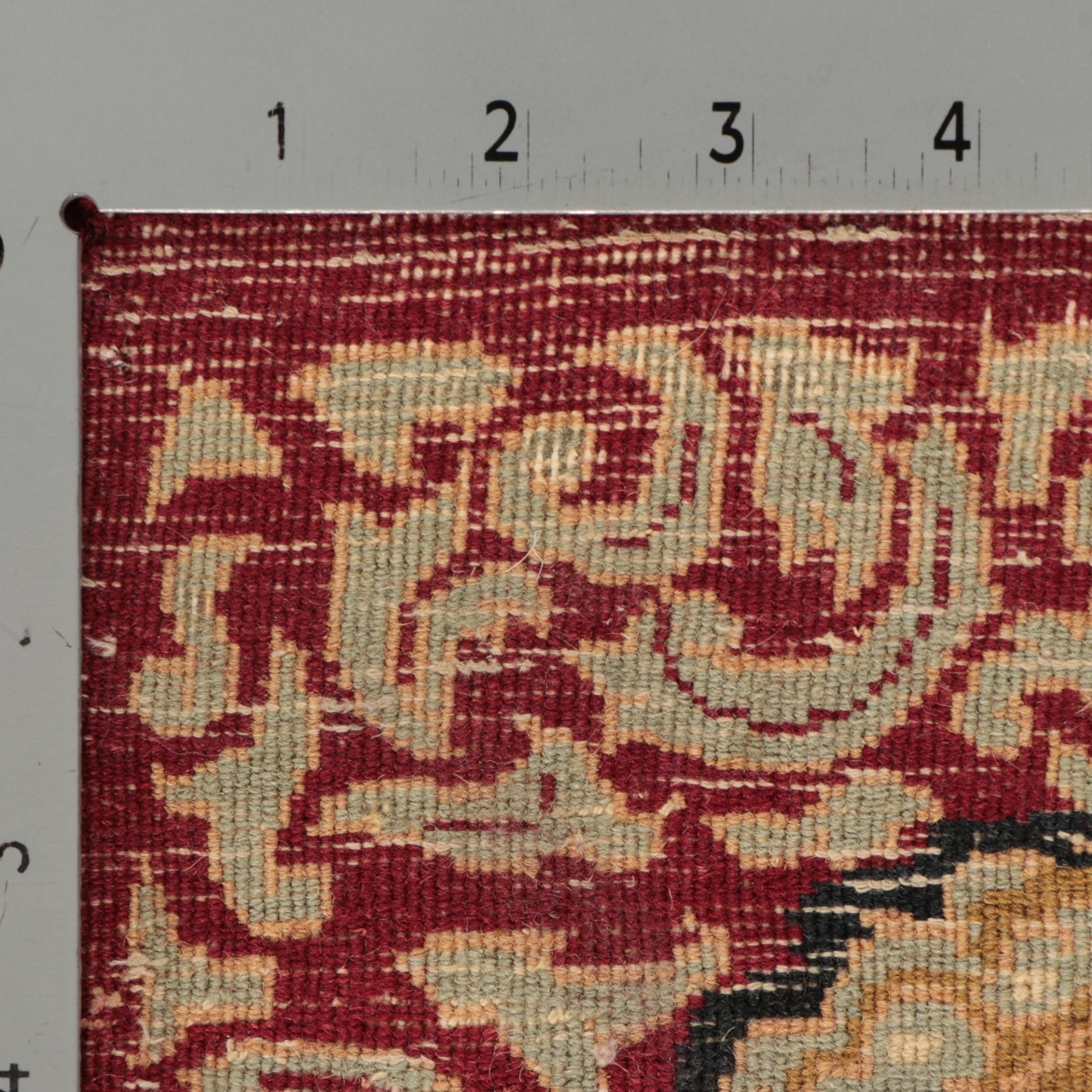 6'1 x 9'3 Hand-Knotted Sino-French Aubusson Style Area Rug